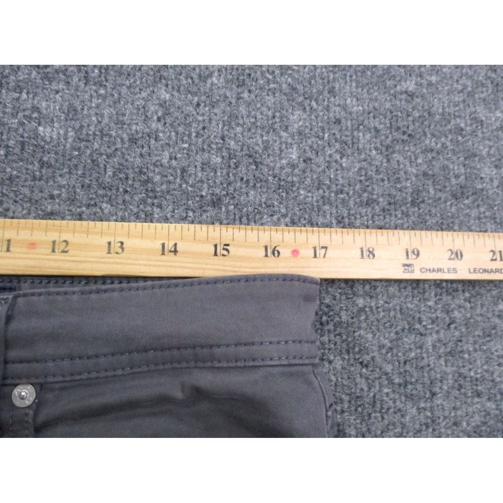 Vintage AG Adriano Goldschmied Pants Mens 34 X 32 Gray Everett Slim Straight Chino Casual Business Size US 34 / EU 50 - 6 Thumbnail
