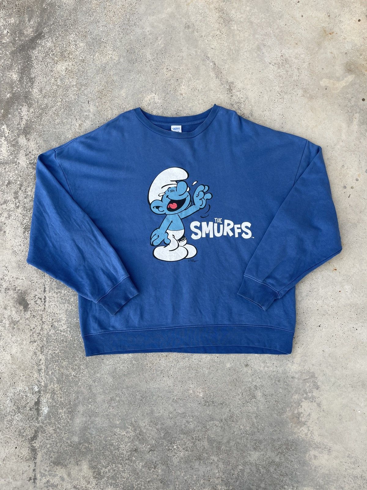 Japanese Brand × Vintage The Smurfs Vintage Comics Made in Japan Sweatshirt Size US XL / EU 56 / 4 - 1 Thumbnail
