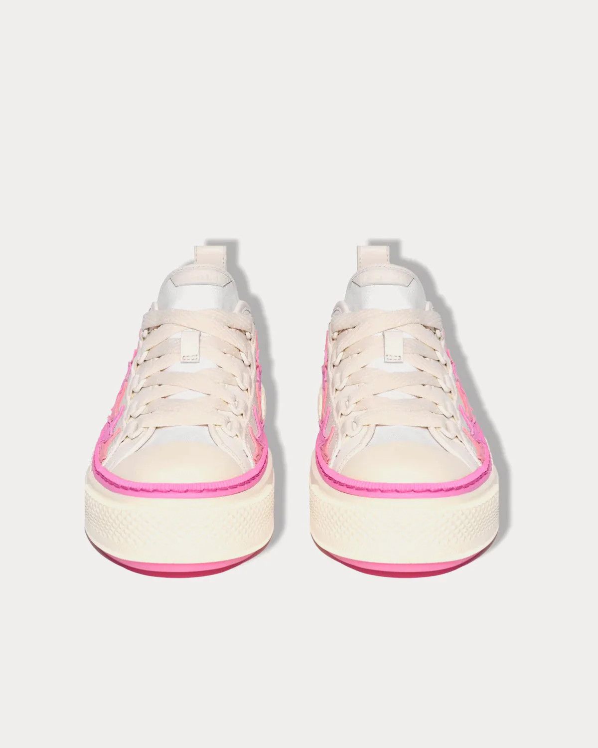 Amiri o1w1db11224 Stars Court Low-Top Sneakers in White/Pink Size US 8 / IT 38 - 2 Thumbnail