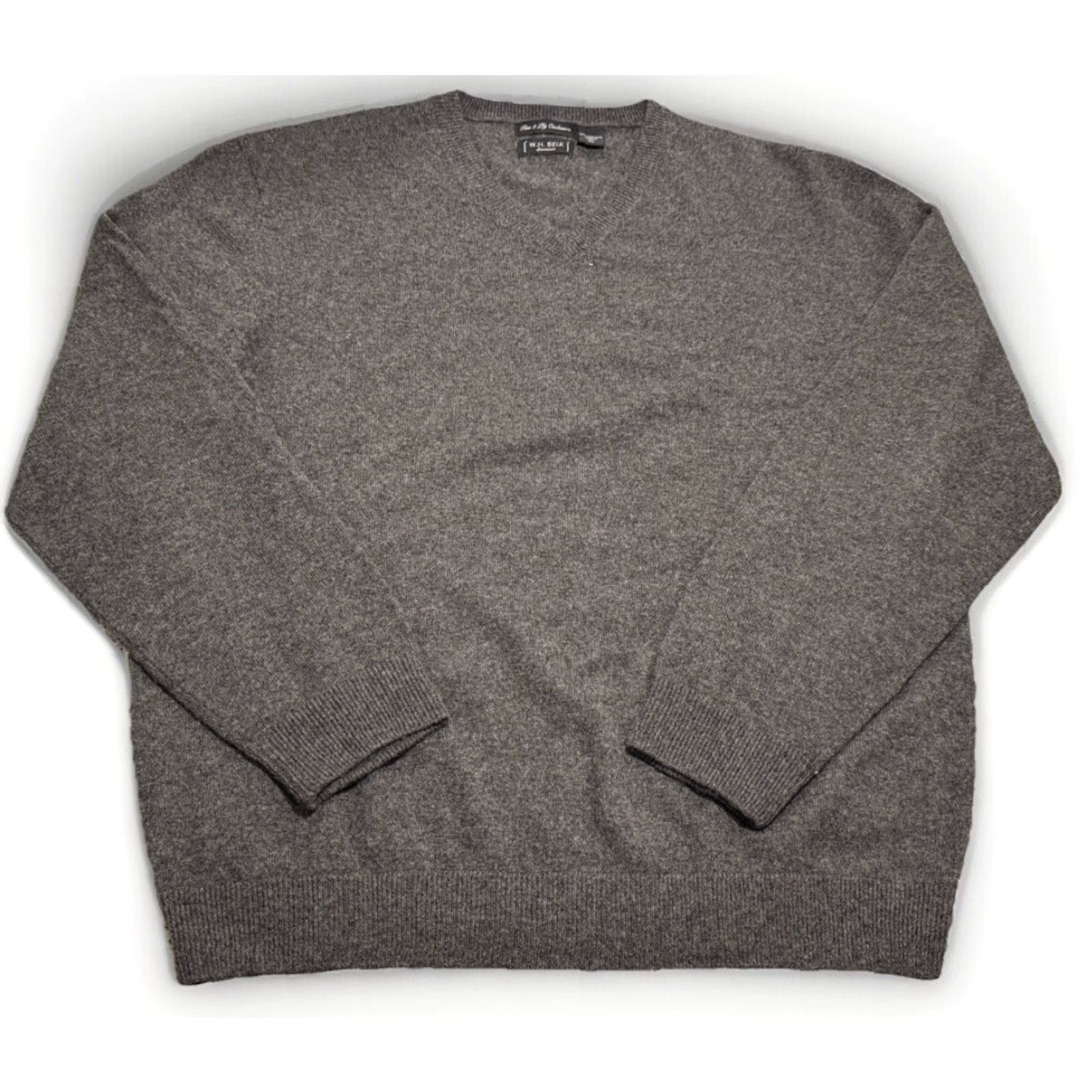 Vintage VINTAGE WH Belk Men’s Sweater Pullover Cashmere XL Fall Winter Casual Blue Gray Size US XL / EU 56 / 4 - 2 Thumbnail