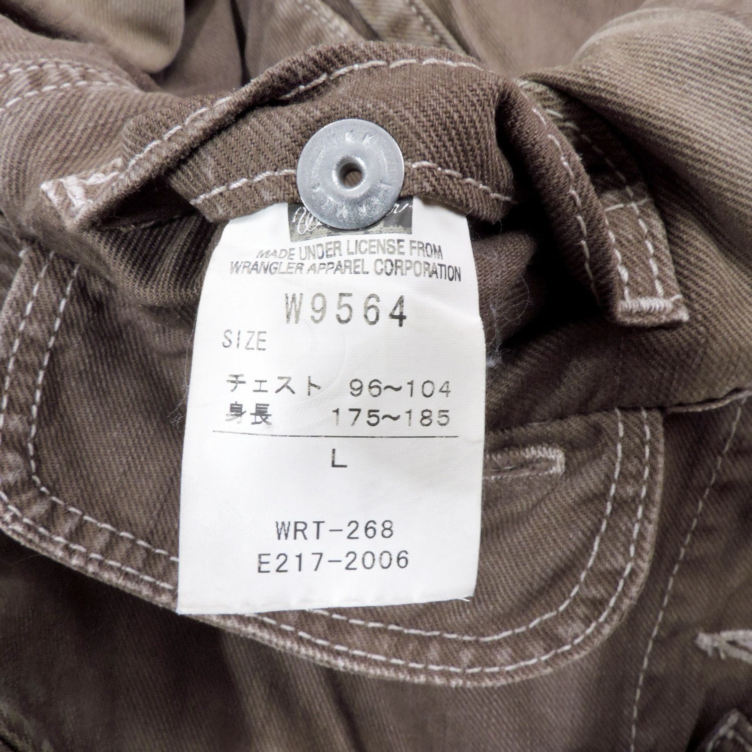 Wrangler WRANGLER W9564 SANFORIZED DENIM JACKET Size US L / EU 52-54 / 3 - 5 Thumbnail