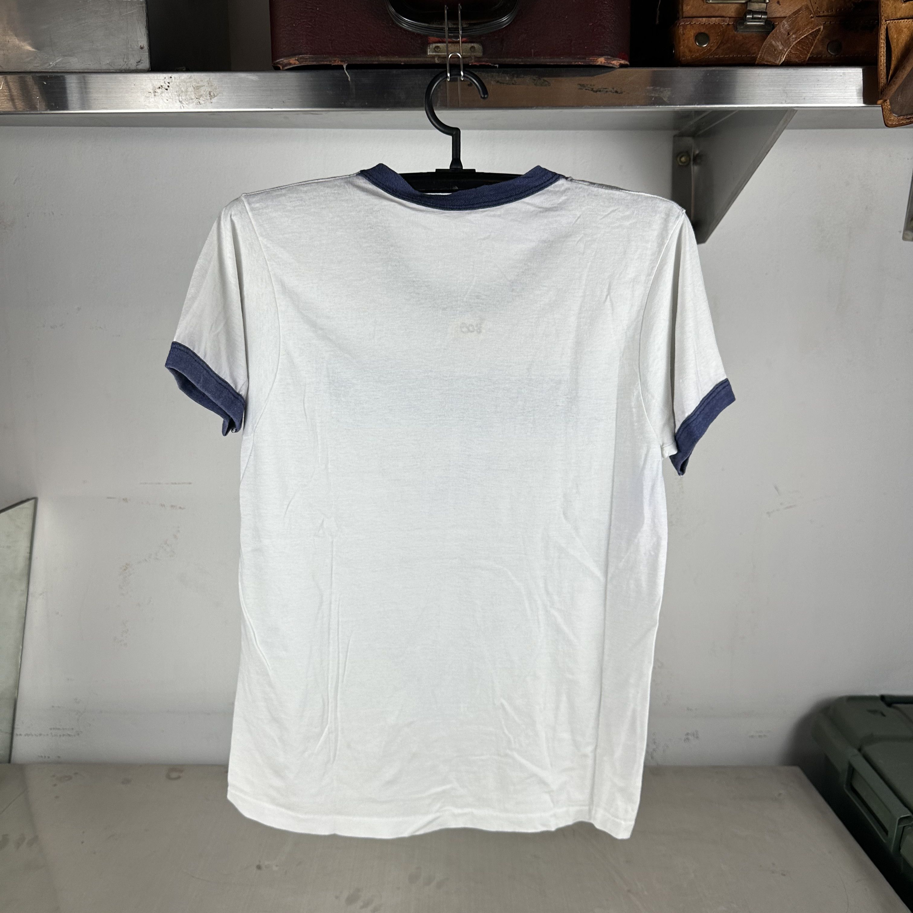 Vintage 1986 M. Ecker & Co 3rd Annual Picnic Ringer T-Shirt Size US S / EU 44-46 / 1 - 6 Thumbnail