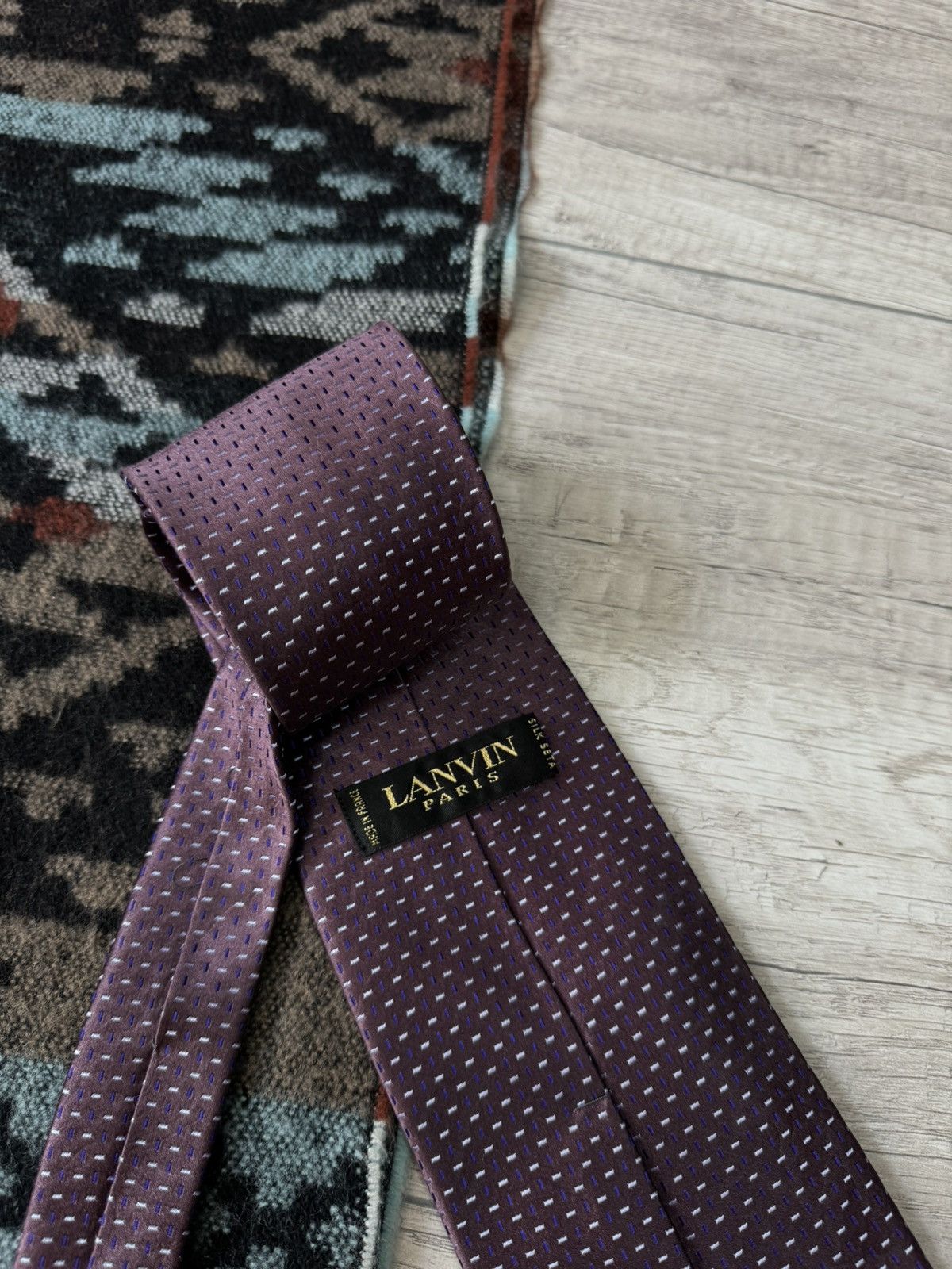 Lanvin Lanvin Paris Silk Tie Size ONE SIZE - 3 Thumbnail