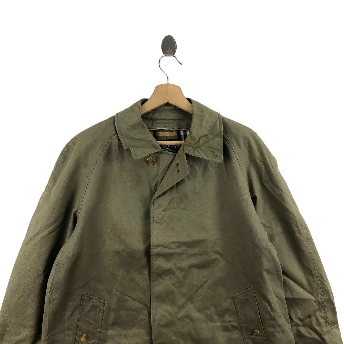 Burberry Vtg 90’ BURBERRY LONDON Nova Checks Trench Coat Parka Jacket Size XL / US 12-14 / IT 48-50 - 4 Thumbnail