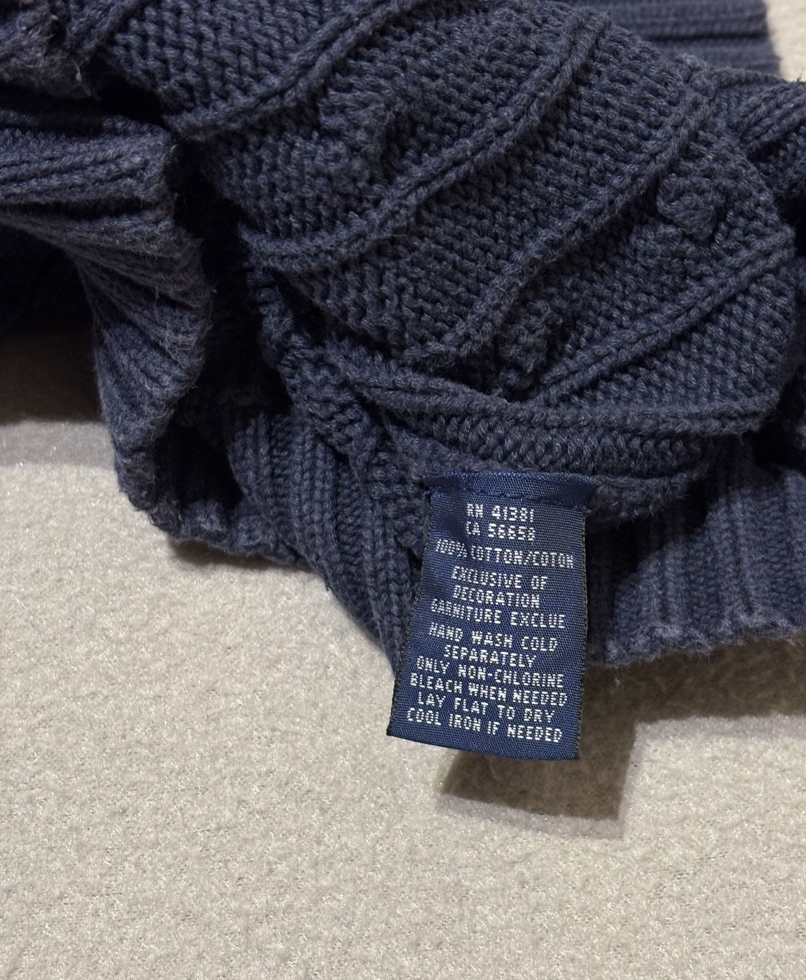 Ralph Lauren Ralph Lauren Cable Sweater Navy Medium Size M / US 6-8 / IT 42-44 - 12 Thumbnail