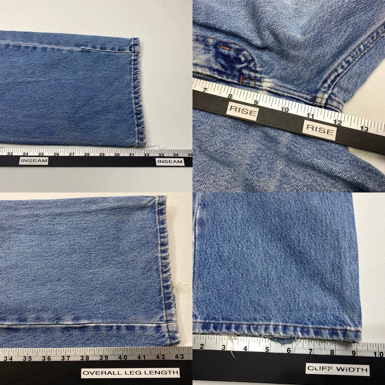 Harley Davidson Harley-Davidson Men's Jeans 36x32 Distressed Denim Blue Biker Motor Clothes Bike Size US 36 / EU 52 - 9 Thumbnail