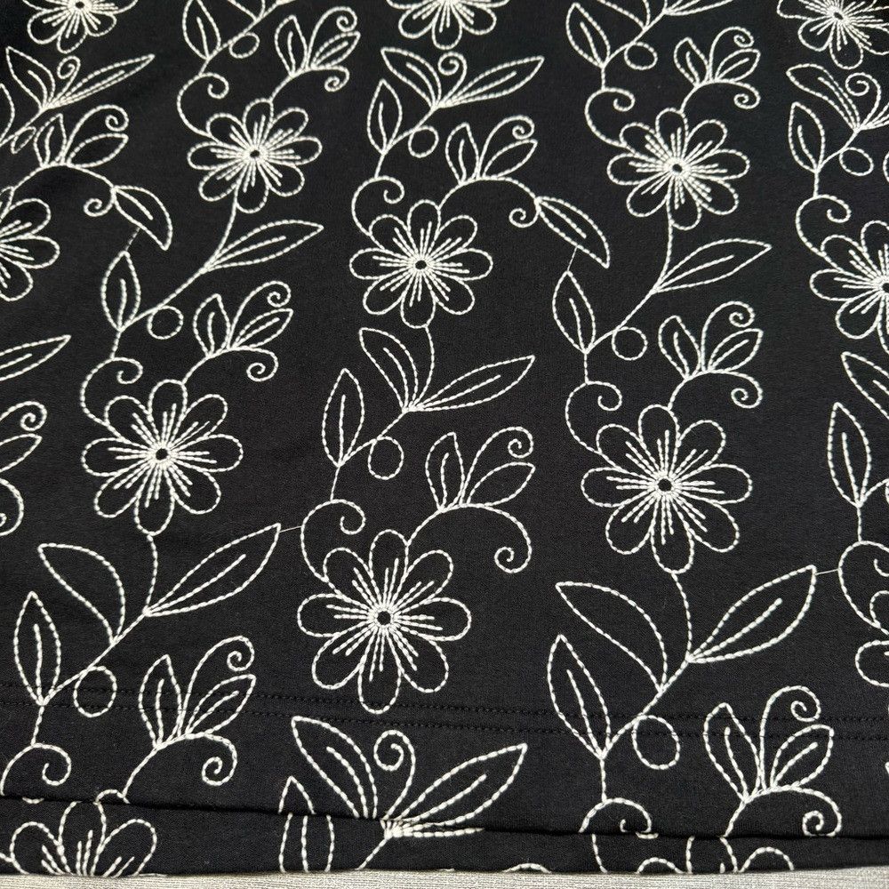 Other NWT New Jane And Delancey Black Floral Embroidery Puff Shor Size XL / US 12-14 / IT 48-50 - 9 Thumbnail