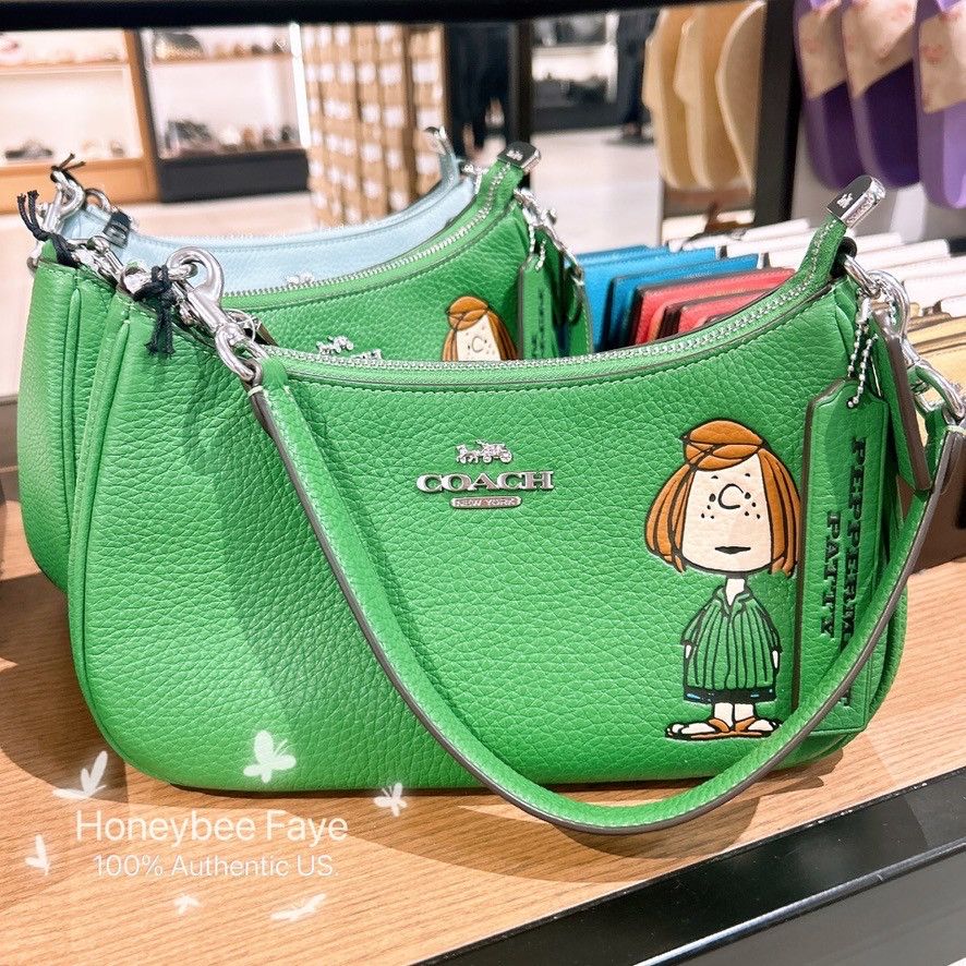 Coach X Peanuts Teri Shoulder Bag Peppermint Patty CBJ77