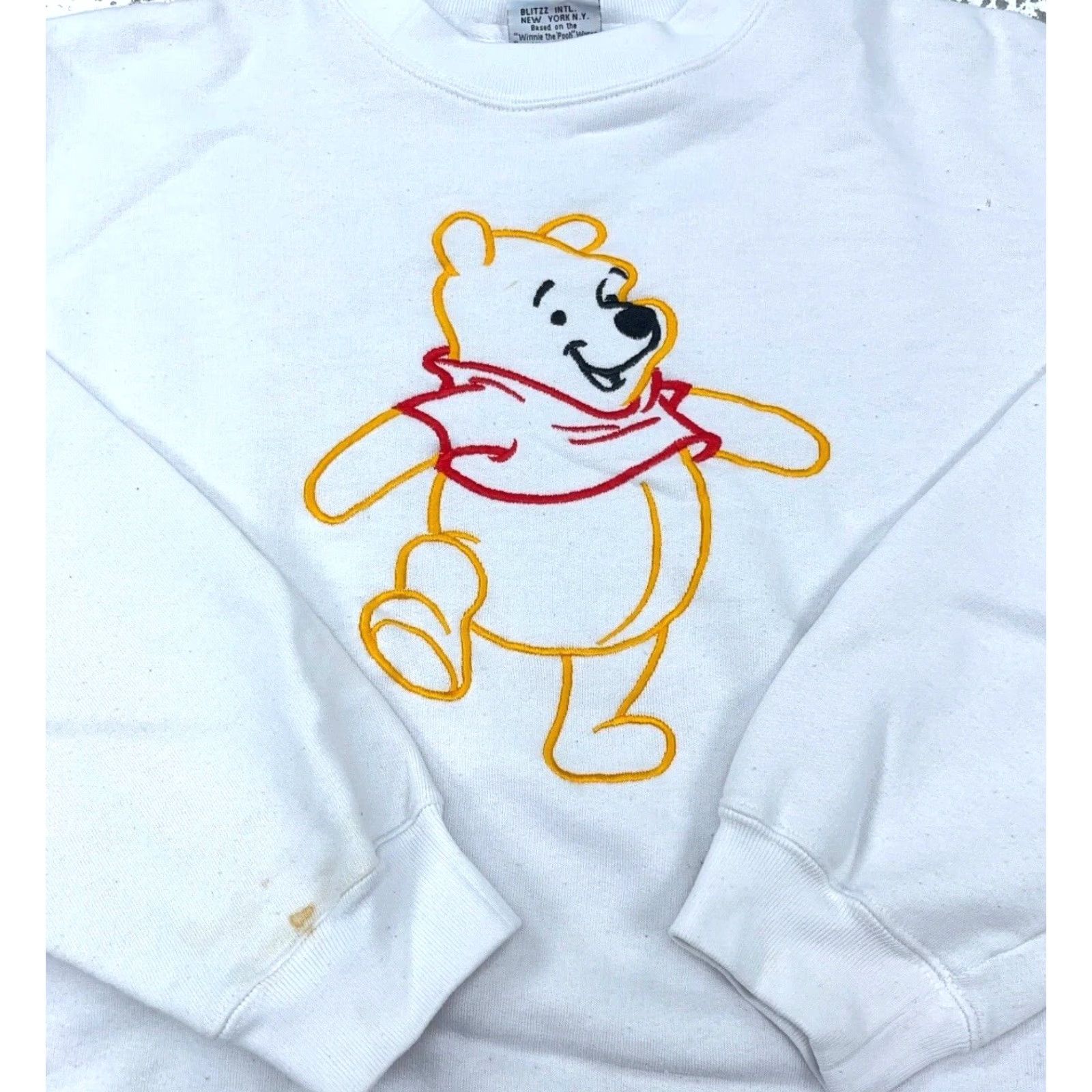 Disney VINTAGE Disney Sweatshirt Men XL White Crewneck Sweatshirt Winnie The Pooh 90s Disney Shirt Mens XL White Size US XL / EU 56 / 4 - 2 Thumbnail