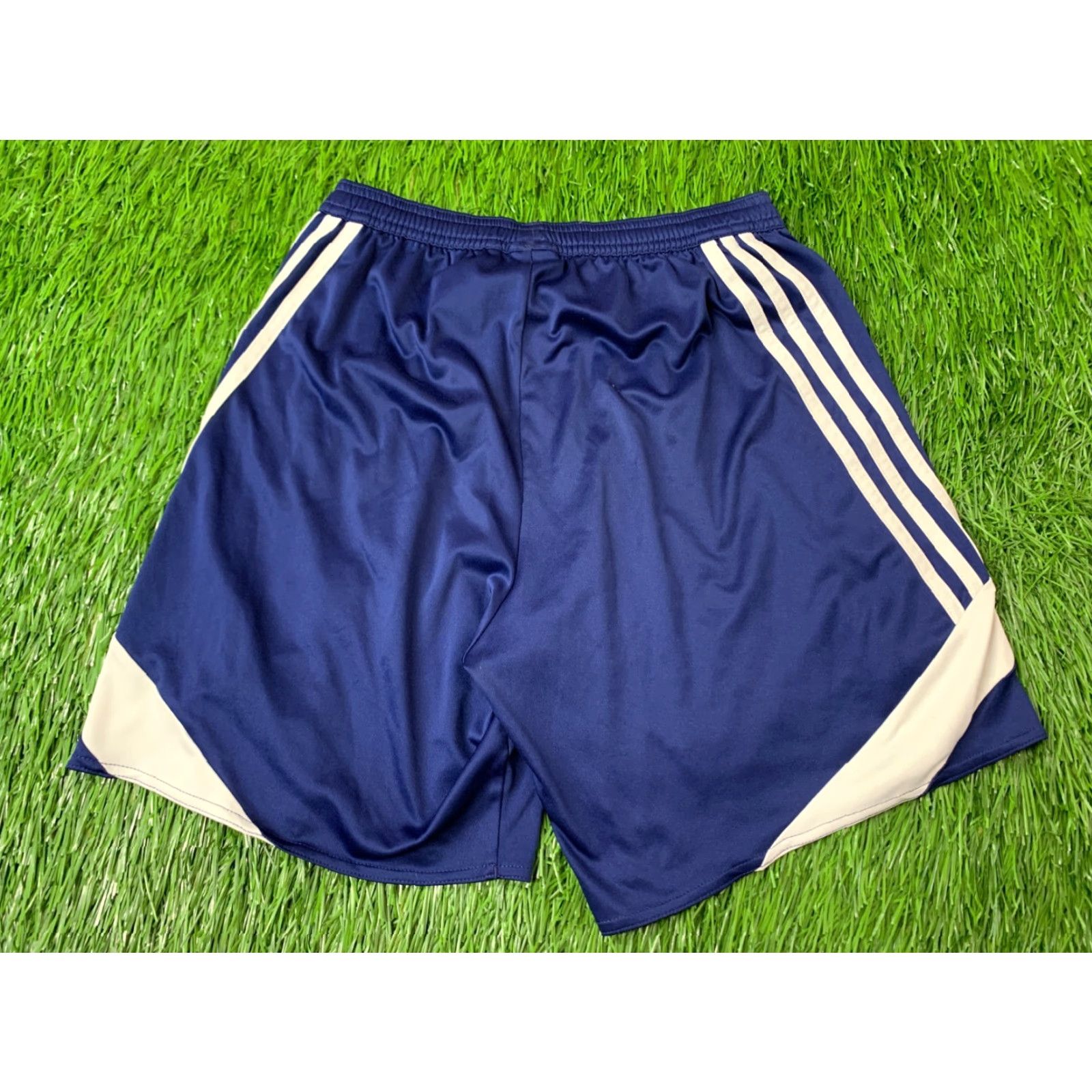 Adidas ADIDAS Nova PERFORMANCE CLIMALITE 2018 ORIGINAL MEN FOOTBALL SHORTS S Navy Blue and White Football Men S Size US 29 - 6 Thumbnail