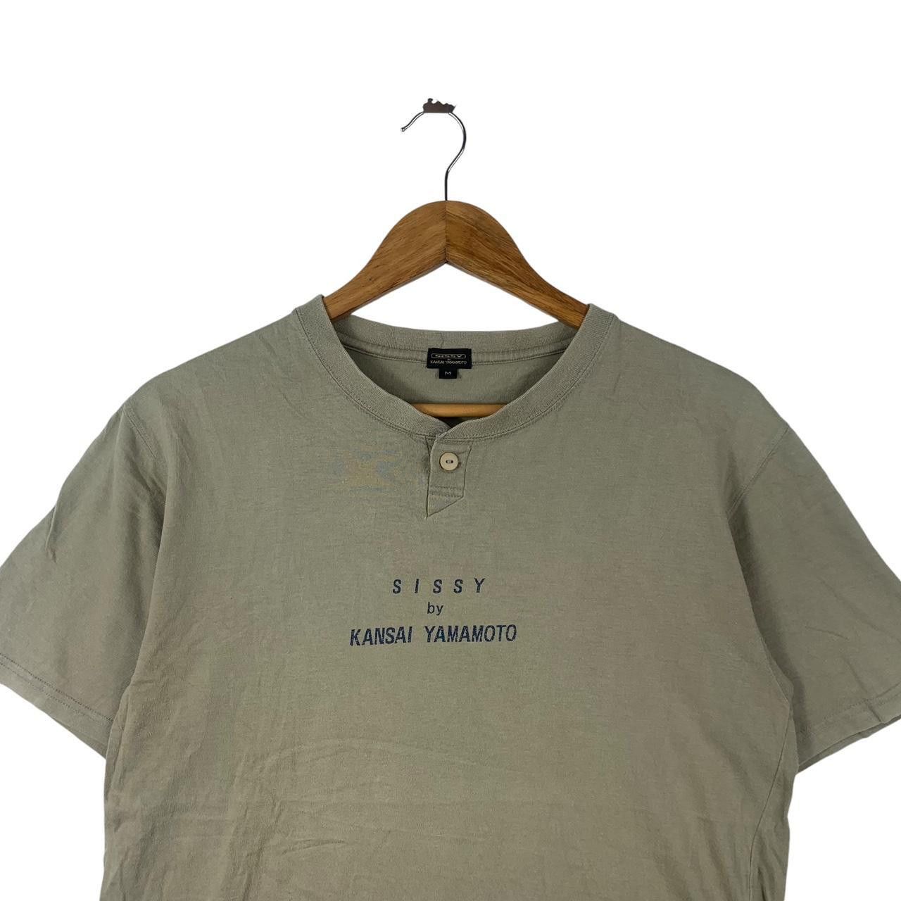 Kansai Yamamoto Vintage KANSAI YAMAMOTO SISSY Collection Henley Tee Shirt Size US M / EU 48-50 / 2 - 2 Thumbnail