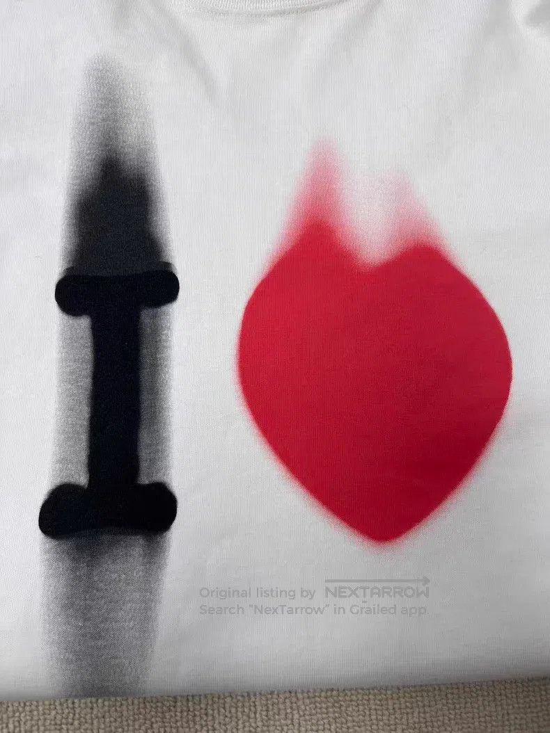 Balenciaga Balenciaga Letter Heart Printed Short Sleeve T-Shirt Size US XXS / EU 40 - 3 Thumbnail