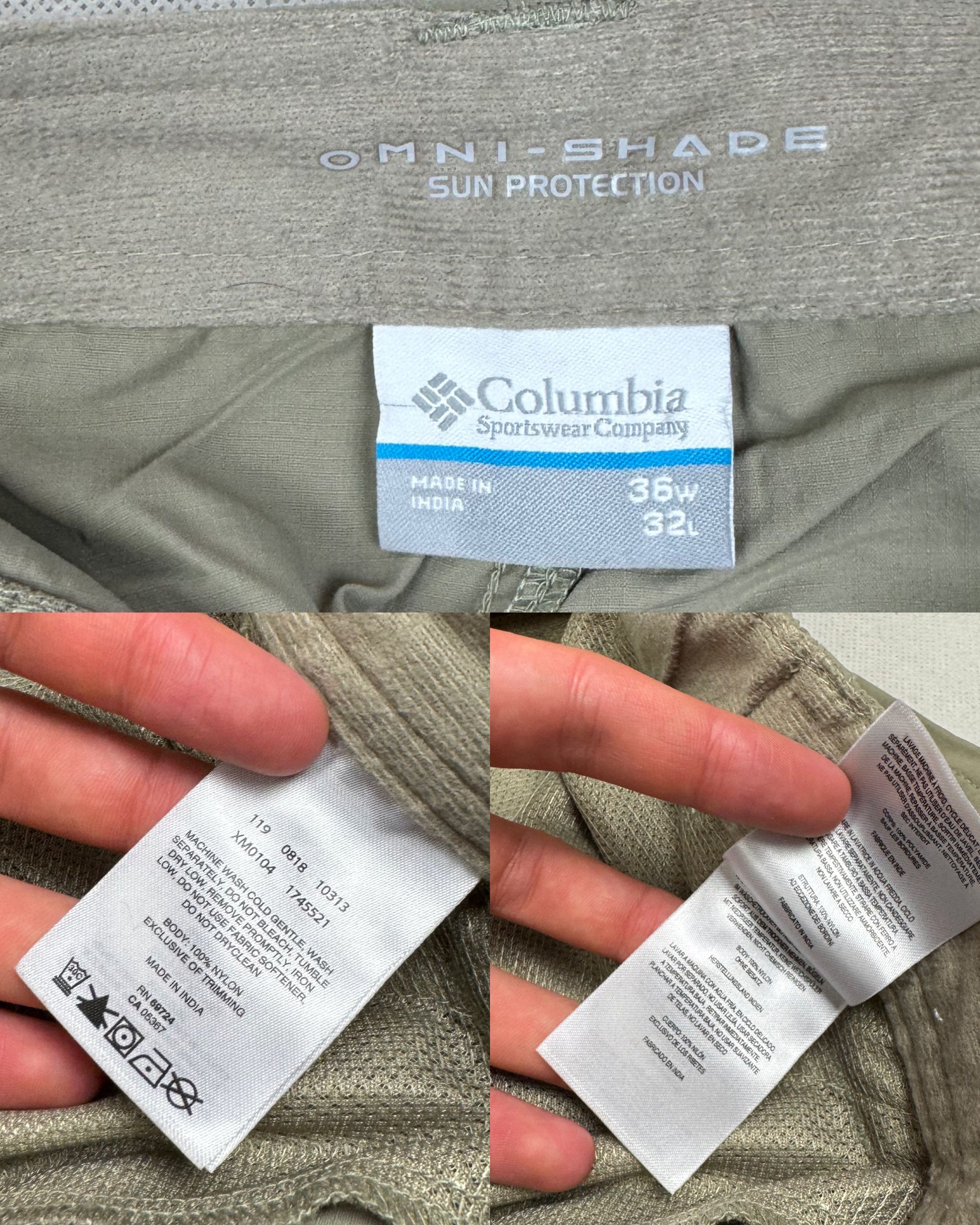 Columbia Columbia Omni Shade Sun Protection Men Cargo Pant 36x32 Size US 36 / EU 52 - 4 Thumbnail