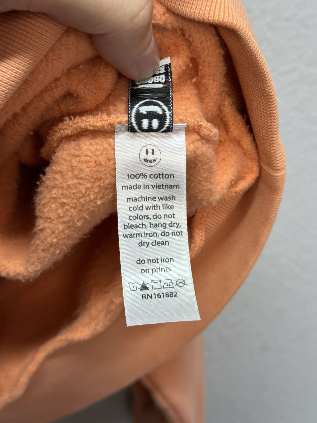 Vintage Vintage Drew House Boxy Hoodie Peach Justin Bieber Logo Size US S / EU 44-46 / 1 - 10 Thumbnail