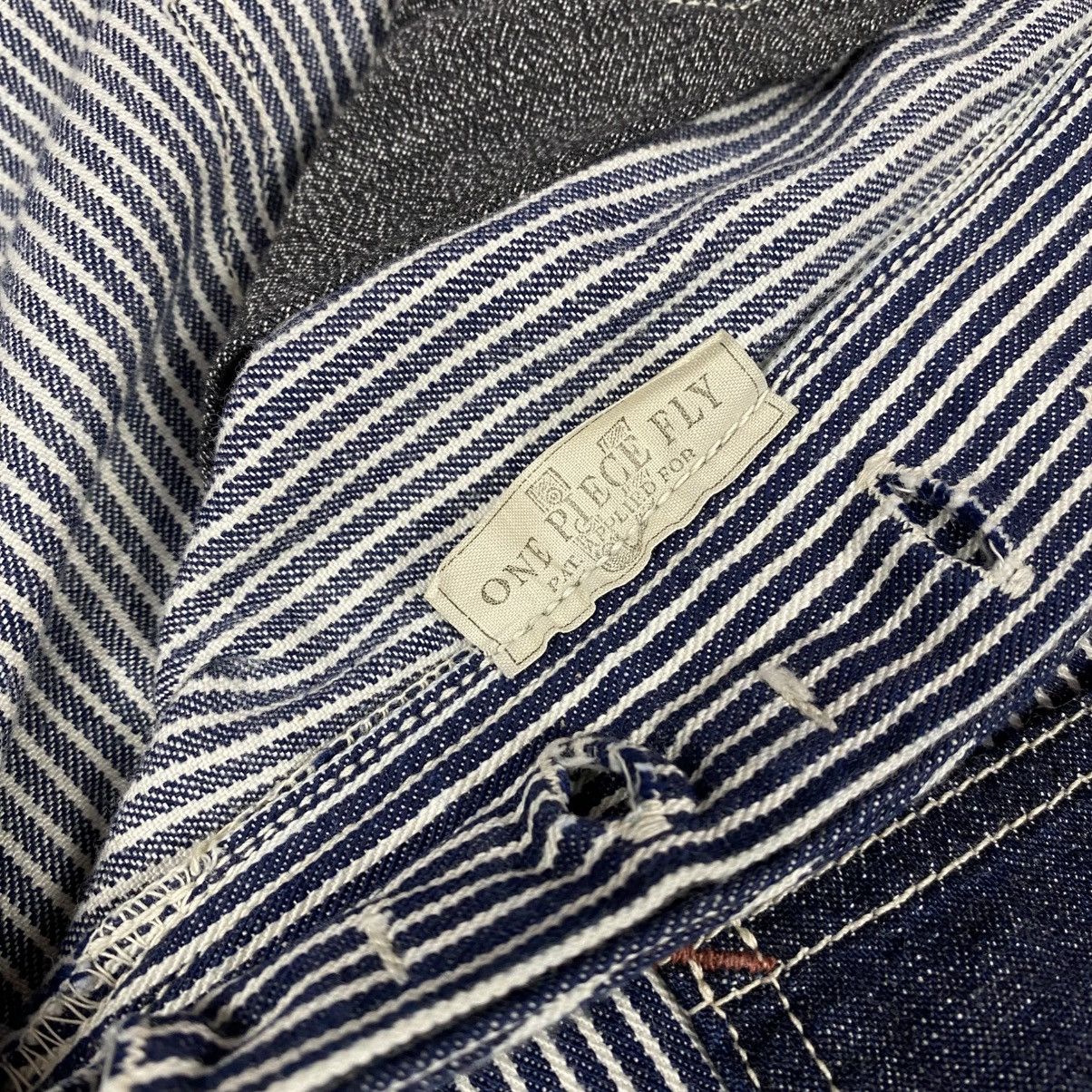 Freewheelers × Japanese Brand Freewheelers Derrickman Hickory Double Knee Work Pants Size US 32 / EU 48 - 7 Thumbnail