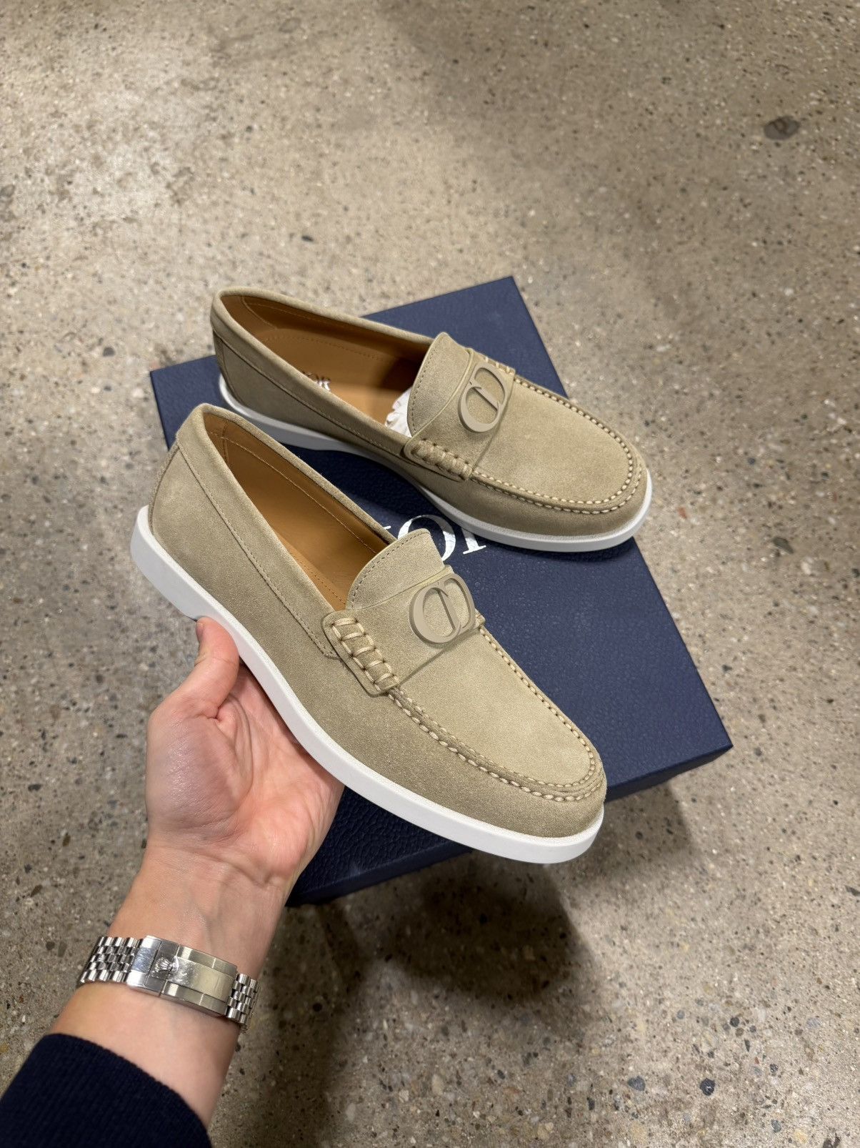 Dior Dior Granville Suede Loafers NEW 1100$ Size US 11 / EU 44 - 1 Thumbnail