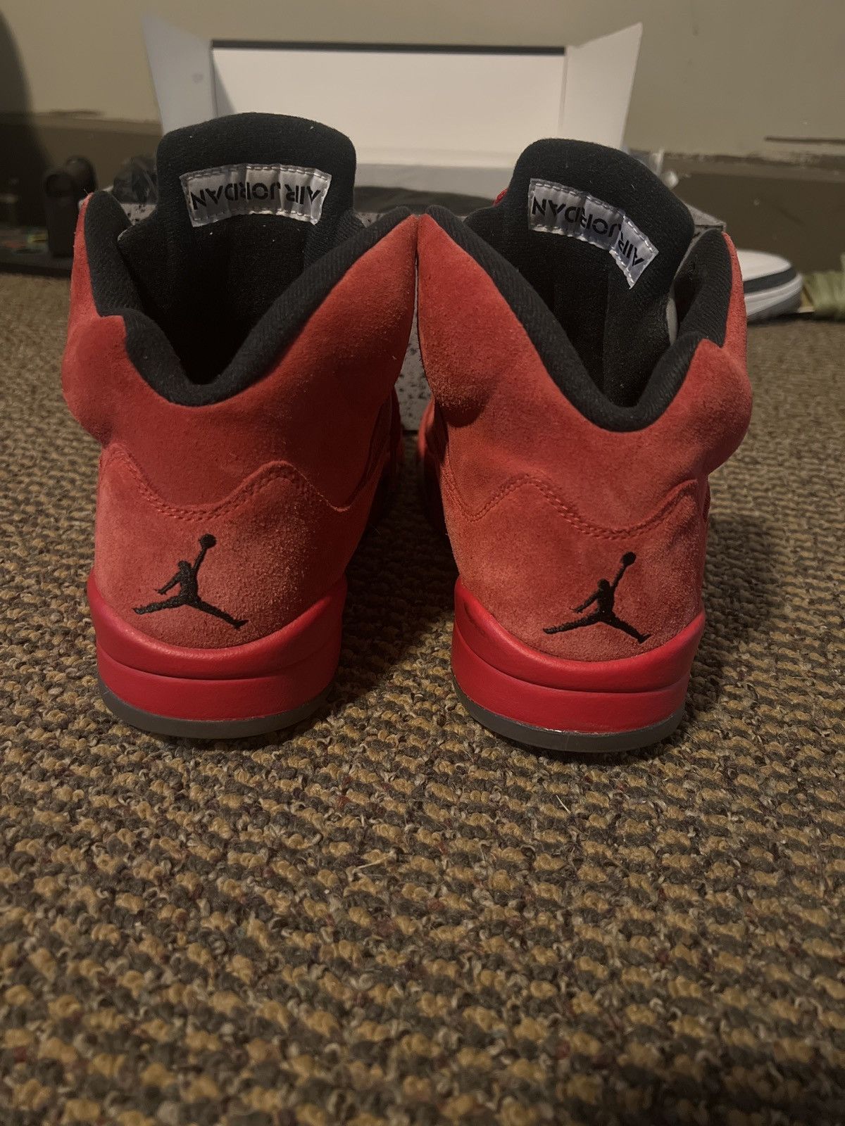 Jordan Brand × Nike jordan retro 5 red suede Size US 8.5 / EU 41-42 - 4 Thumbnail