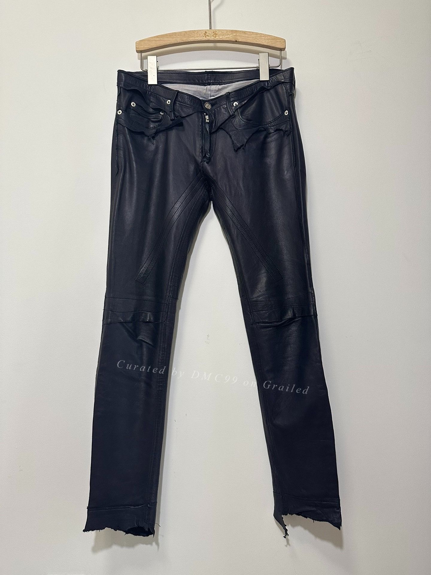 かねだ。The Soloist Deer Leather Pants Takahiromiyashita The Soloist. Rough Out Deerskin Leather Pants