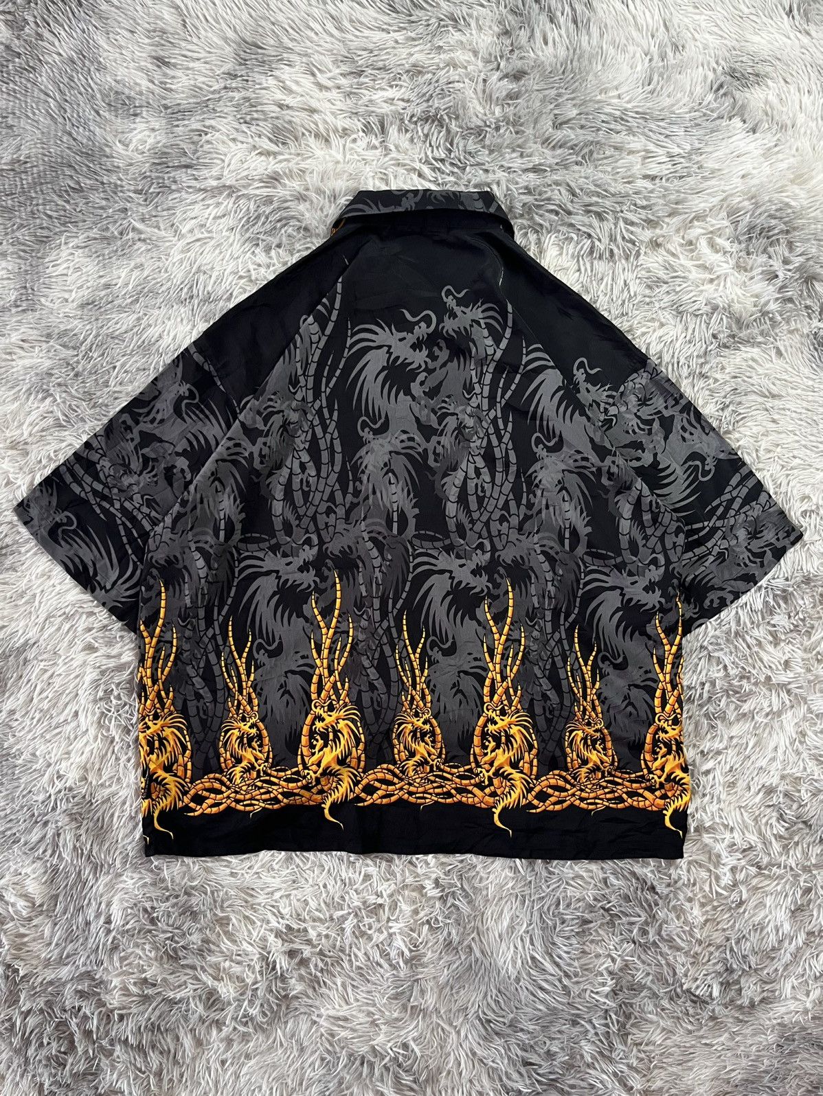 Mecca Vintage Y2K Mecca Dragon shirt button Size US XXL / EU 58 / 5 - 8 Thumbnail