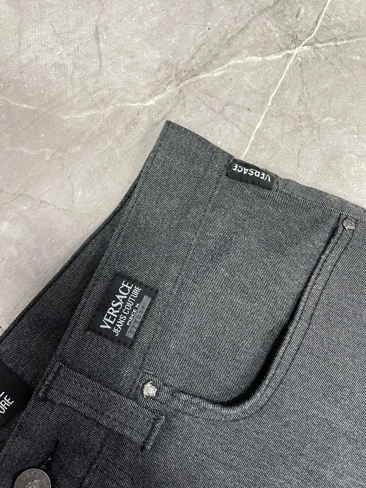 Versace Jeans Couture Versace Jeans Couture Straight Fit Vintage Gray Denim Size US 34 / EU 50 - 6 Thumbnail
