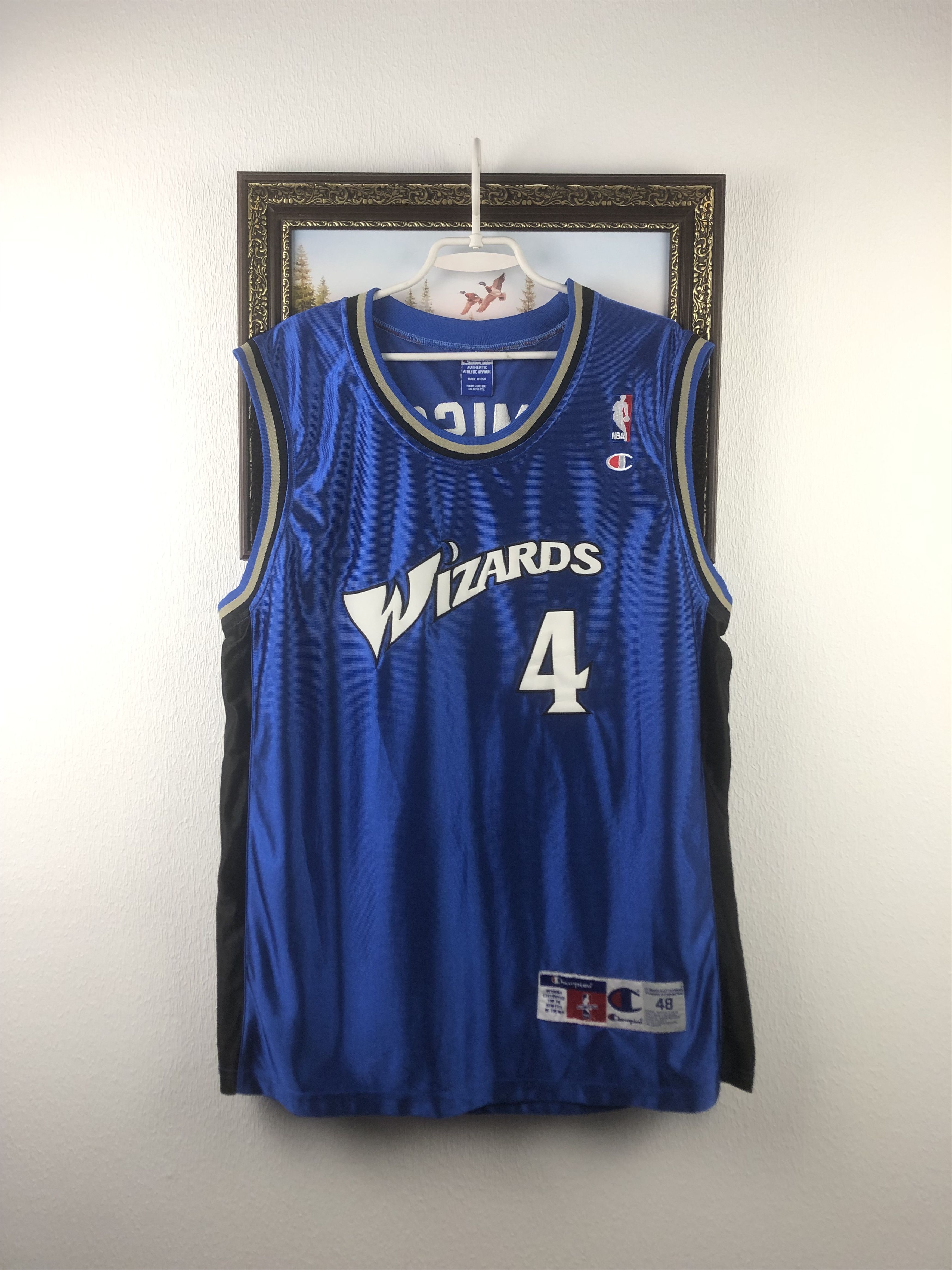 Champion Vintage Champion Warriors Jersey Jamison Blue NBA Mens Shirt Size US XXL / EU 58 / 5 - 1 Thumbnail
