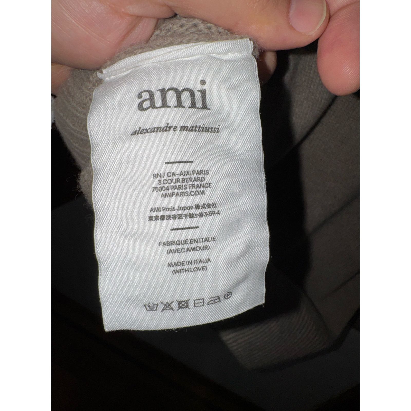 AMI AMI Needle Punch De Coeur Sweater - Beige/ XS Size US XS / EU 42 / 0 - 5 Thumbnail