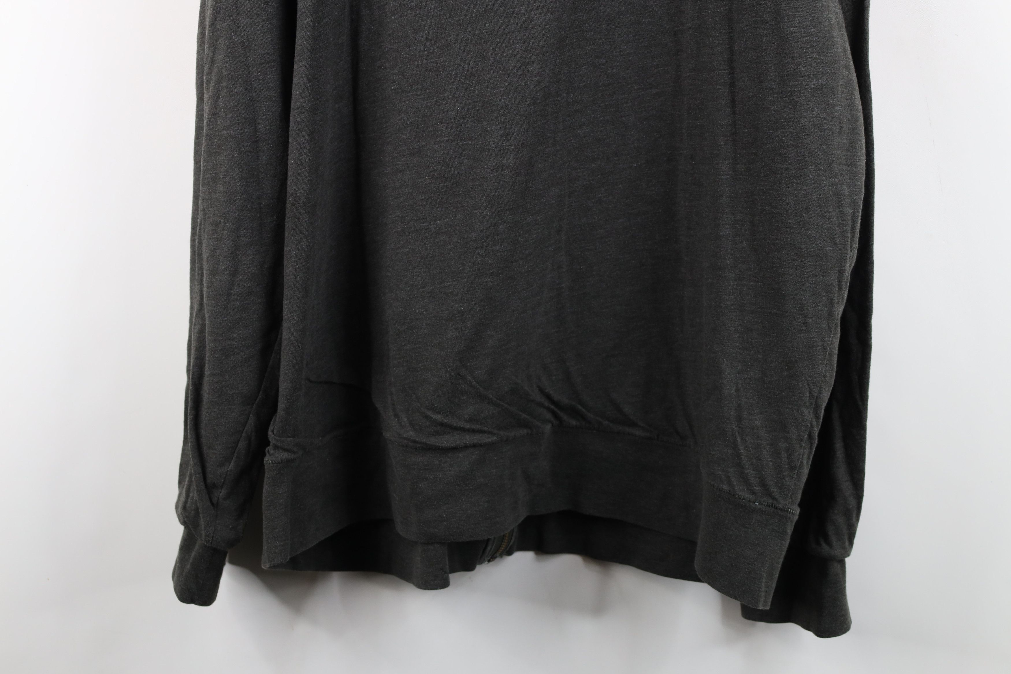 John Varvatos John Varvatos USA Blank Jersey Knit Full Zip Hoodie Gray Size US XXL / EU 58 / 5 - 13 Thumbnail