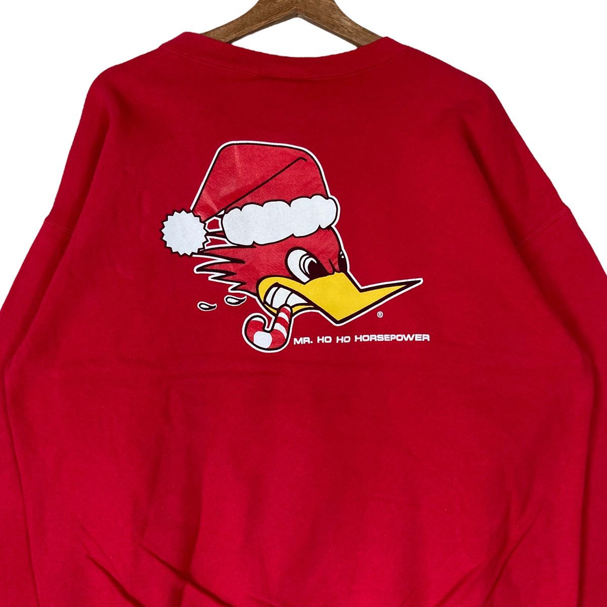 Hanes Vintage Woodpecker Christmas Pullover Jumper Size US L / EU 52-54 / 3 - 6 Thumbnail