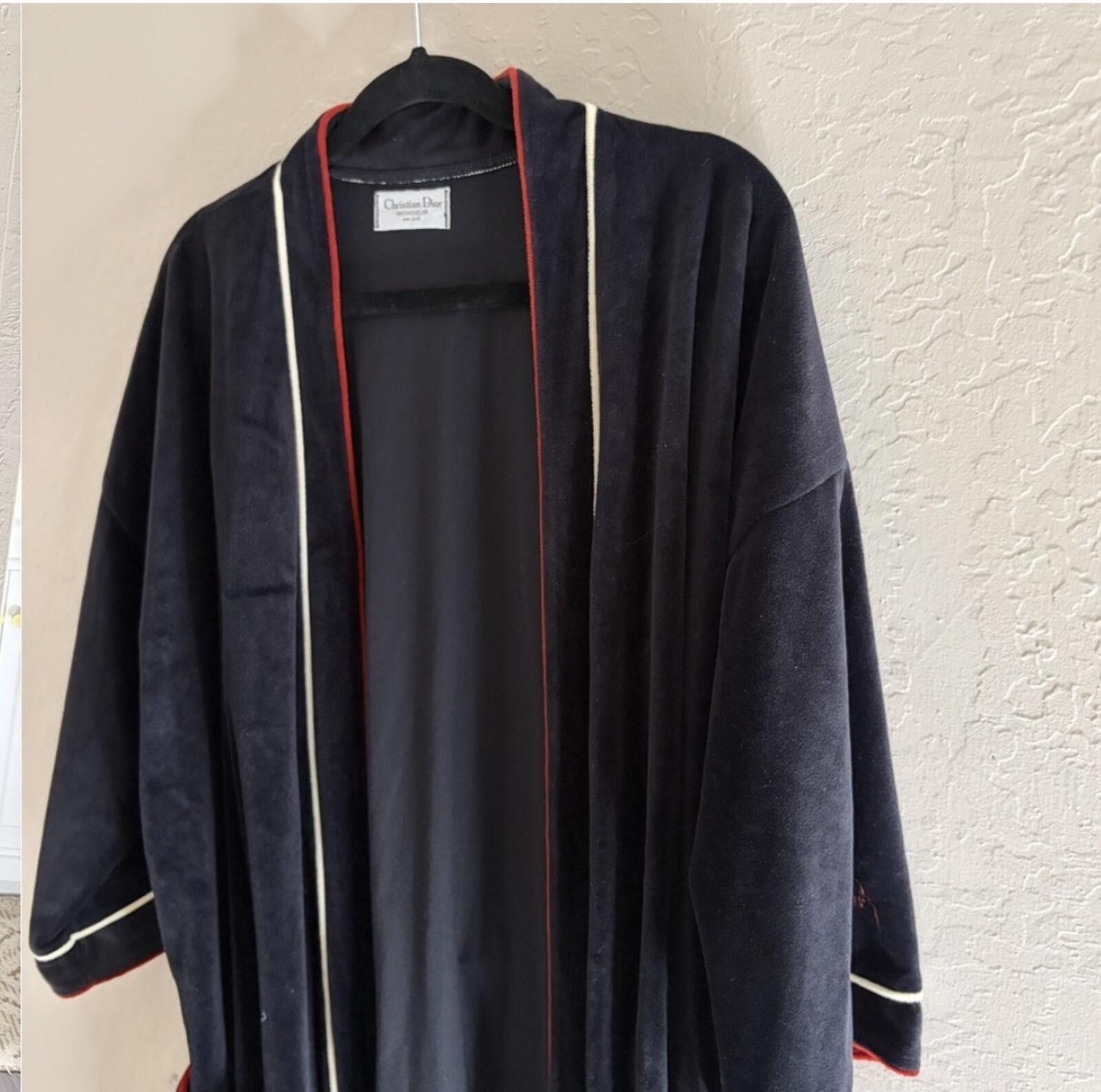Christian Dior Monsieur Rare Vintage Christian Dior Black Robe Size ONE SIZE - 3 Thumbnail