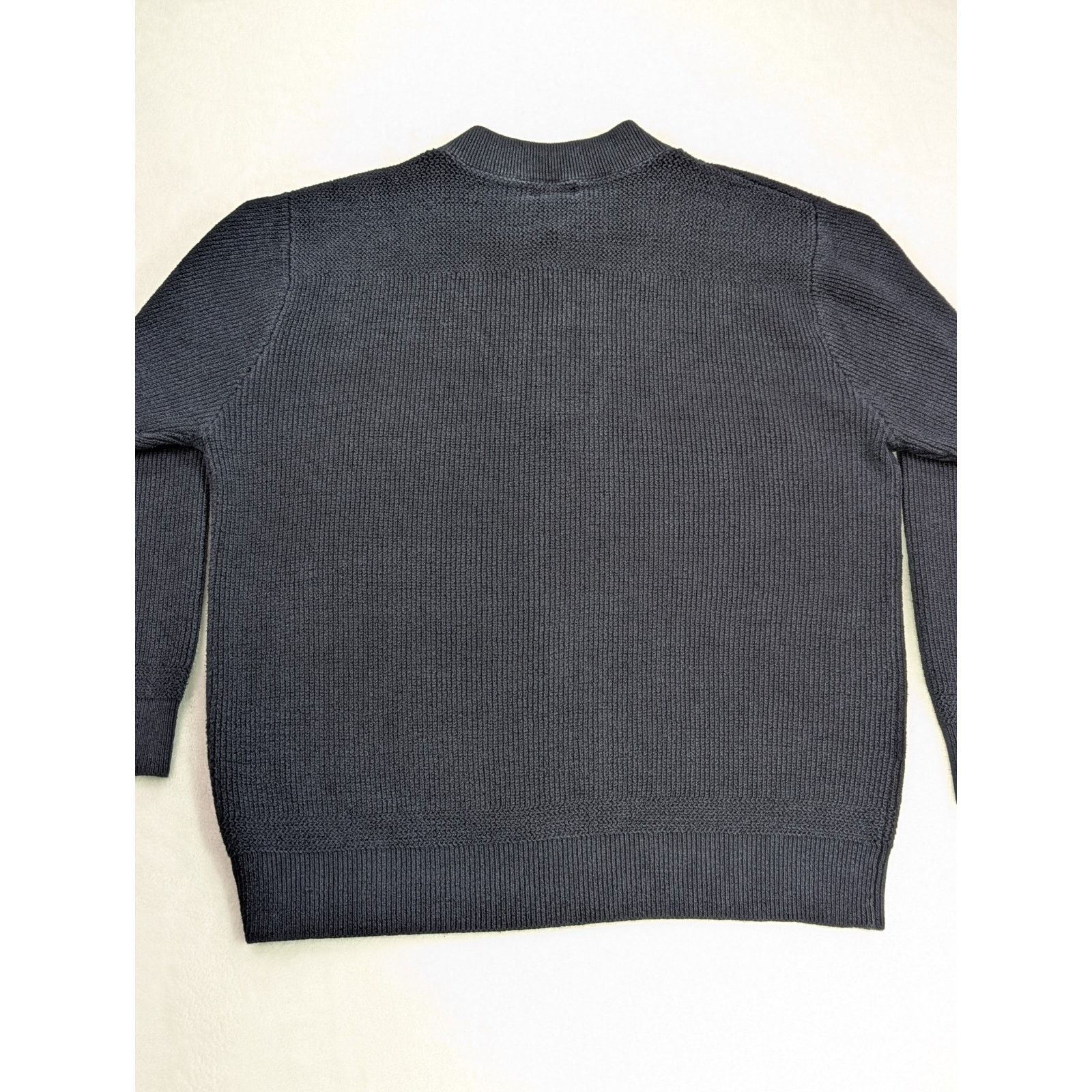 L.L. Bean Mens Large-Reg Navy Fisherman Sweater Pullover Knit Henley Size US L / EU 52-54 / 3 - 9 Thumbnail