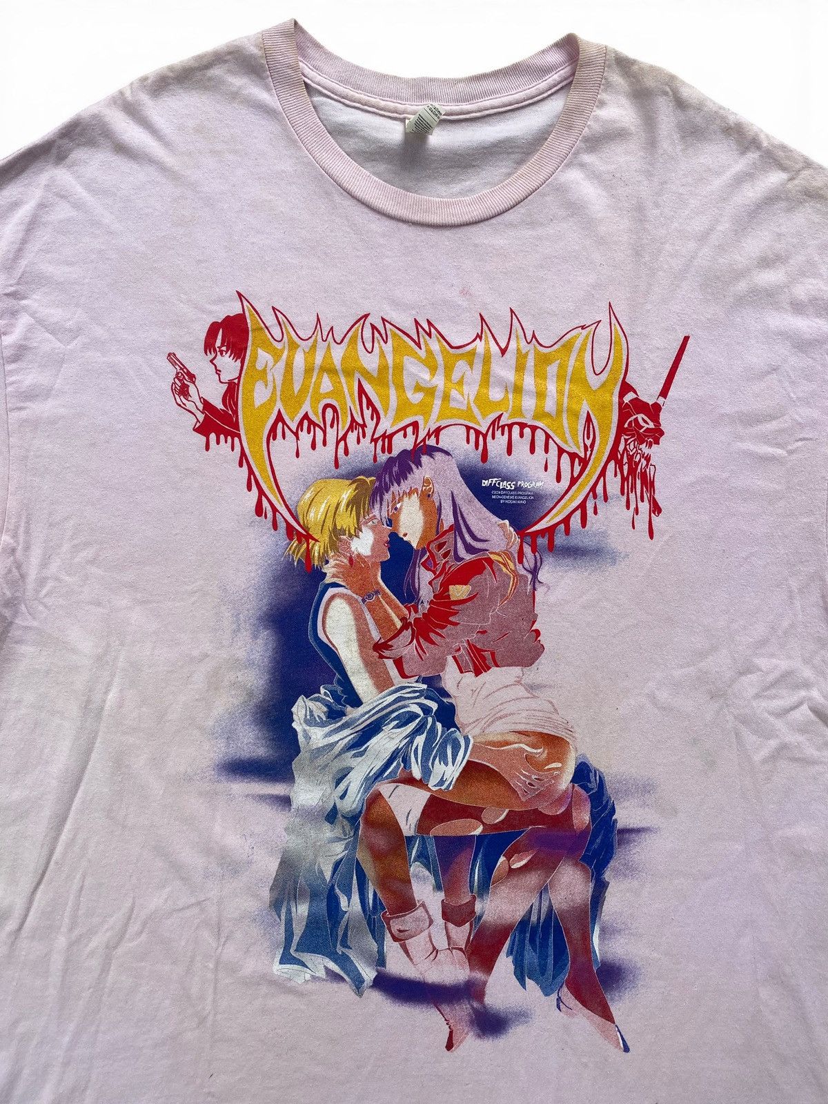 Japanese Brand Rare Neon Genesis Evangelion Waifu Tee Love is Destructive Size US XL / EU 56 / 4 - 3 Thumbnail