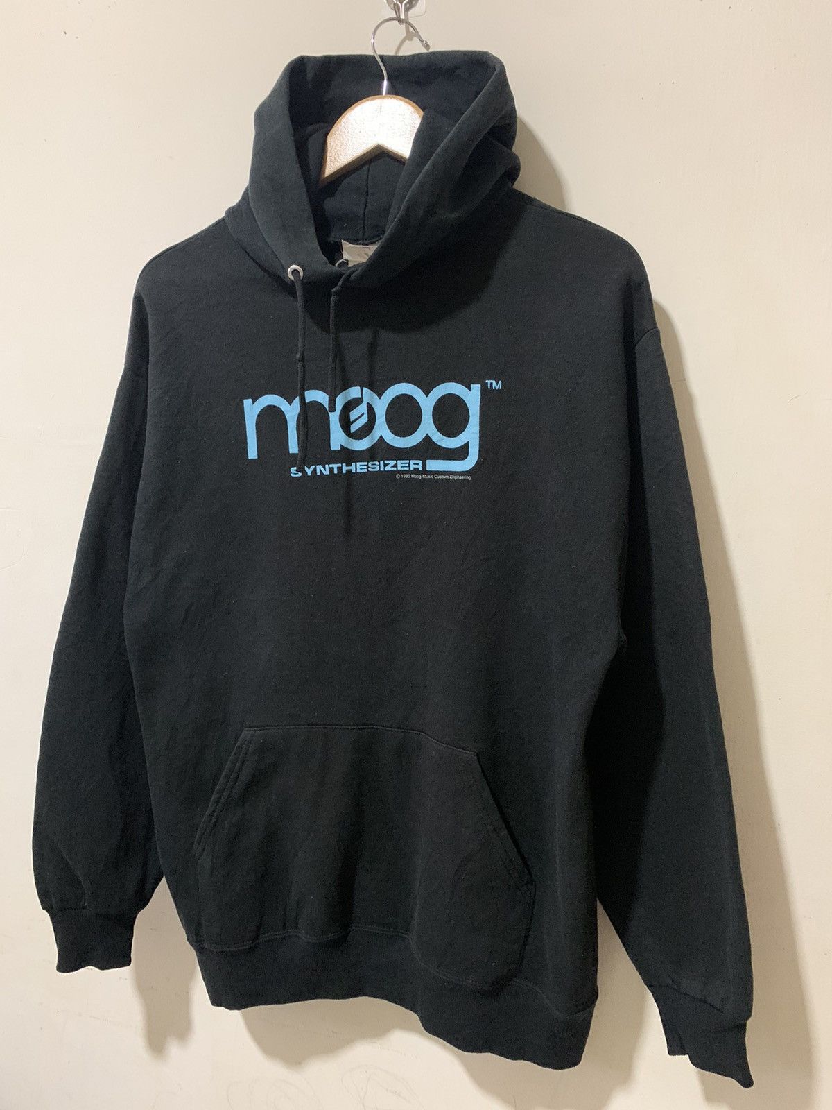 Jerzees Vintage 90s Moog Music Hoodie Pullover Size US M / EU 48-50 / 2 - 2 Thumbnail