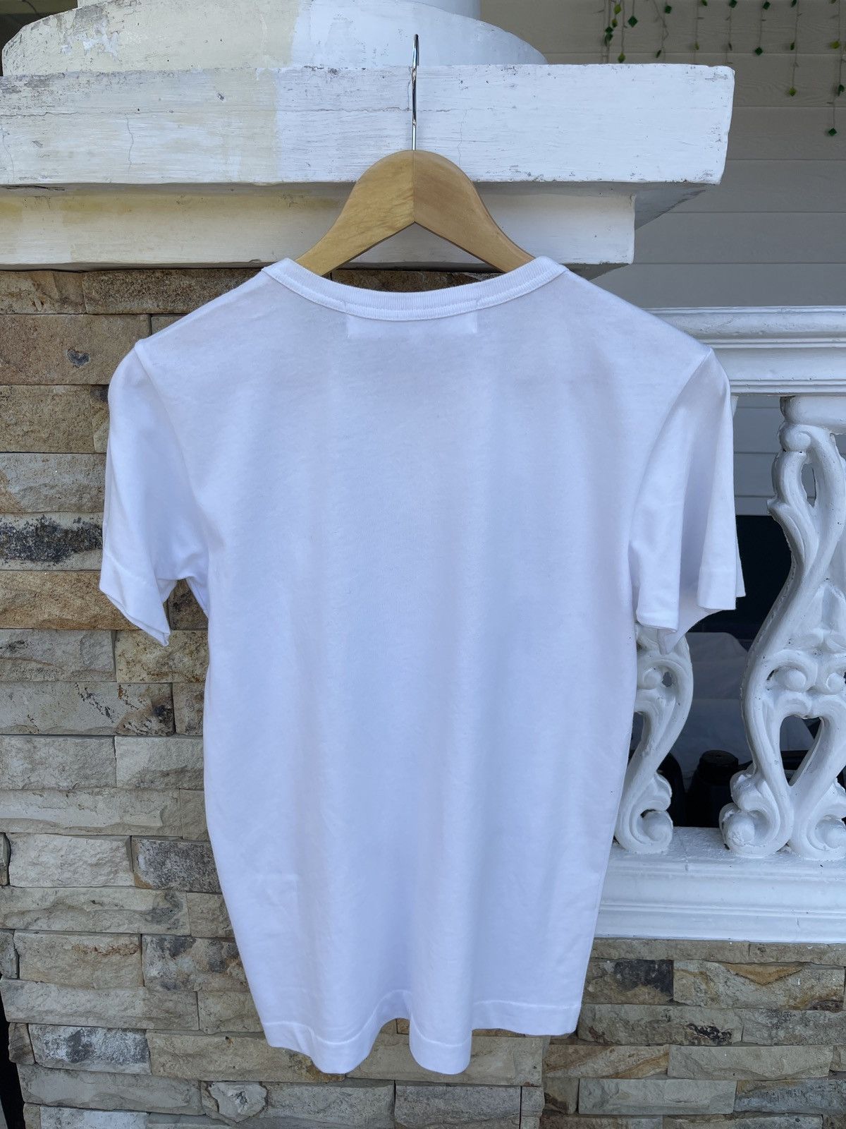 Comme des Garcons × Comme des Garcons PLAY × Comme des Garcons SHIRT Last Drop🔥Rare🔥Comme Des Garcons Play Double Heart Logo Tee Size US L / EU 52-54 / 3 - 4 Thumbnail