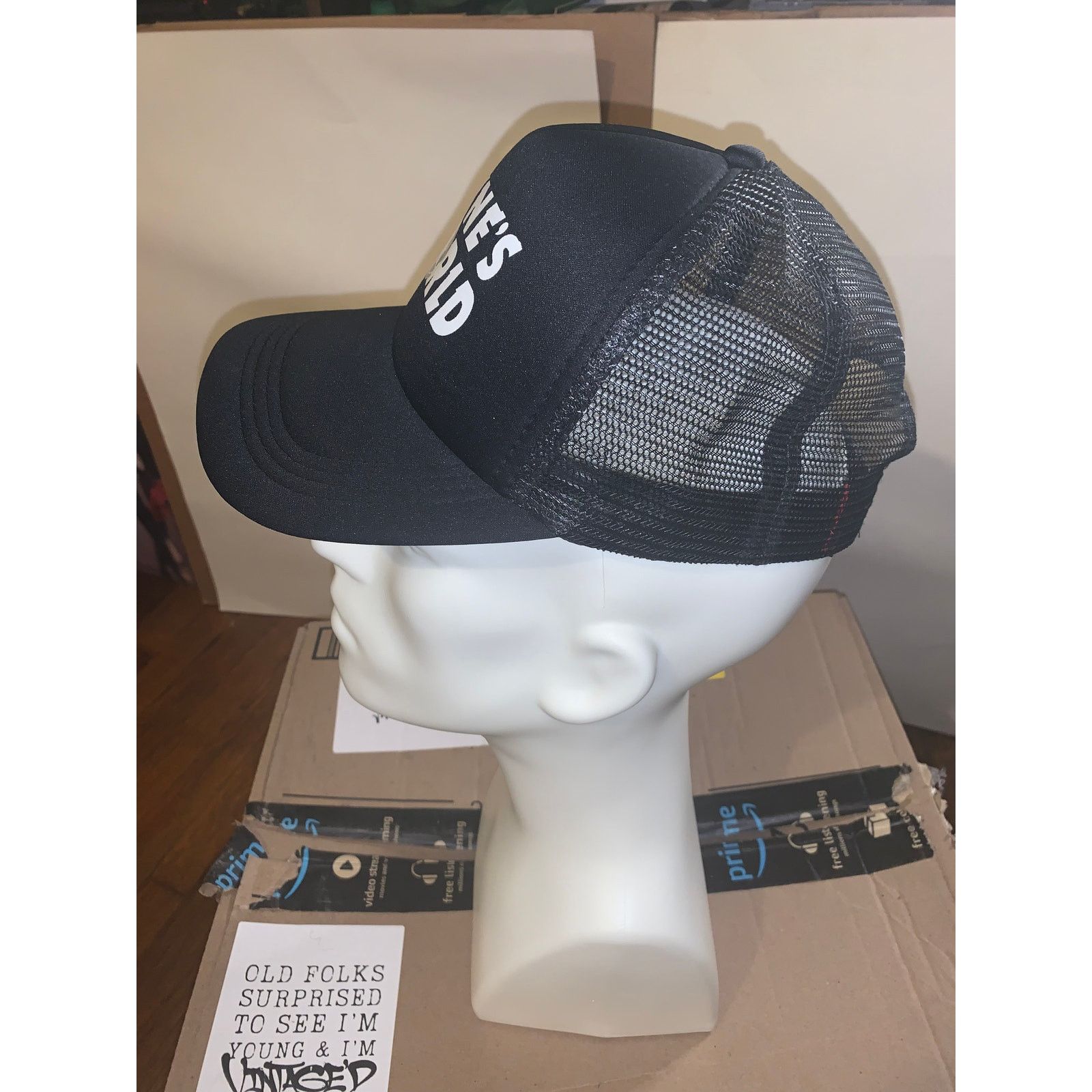 Other Wayne’s World Snapback Trucker Hat Black Movie Party On Size ONE SIZE - 4 Thumbnail