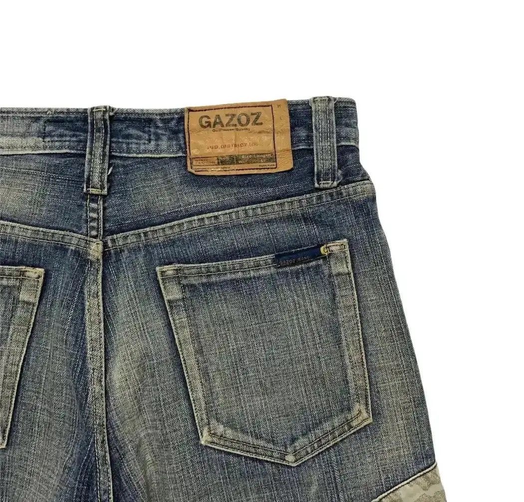 If Six Was Nine W29 L32🔥VINTAGE GAZOZ JEANS PATCHWORK VERY RARE DENIM PANTS Size US 29 - 9 Thumbnail