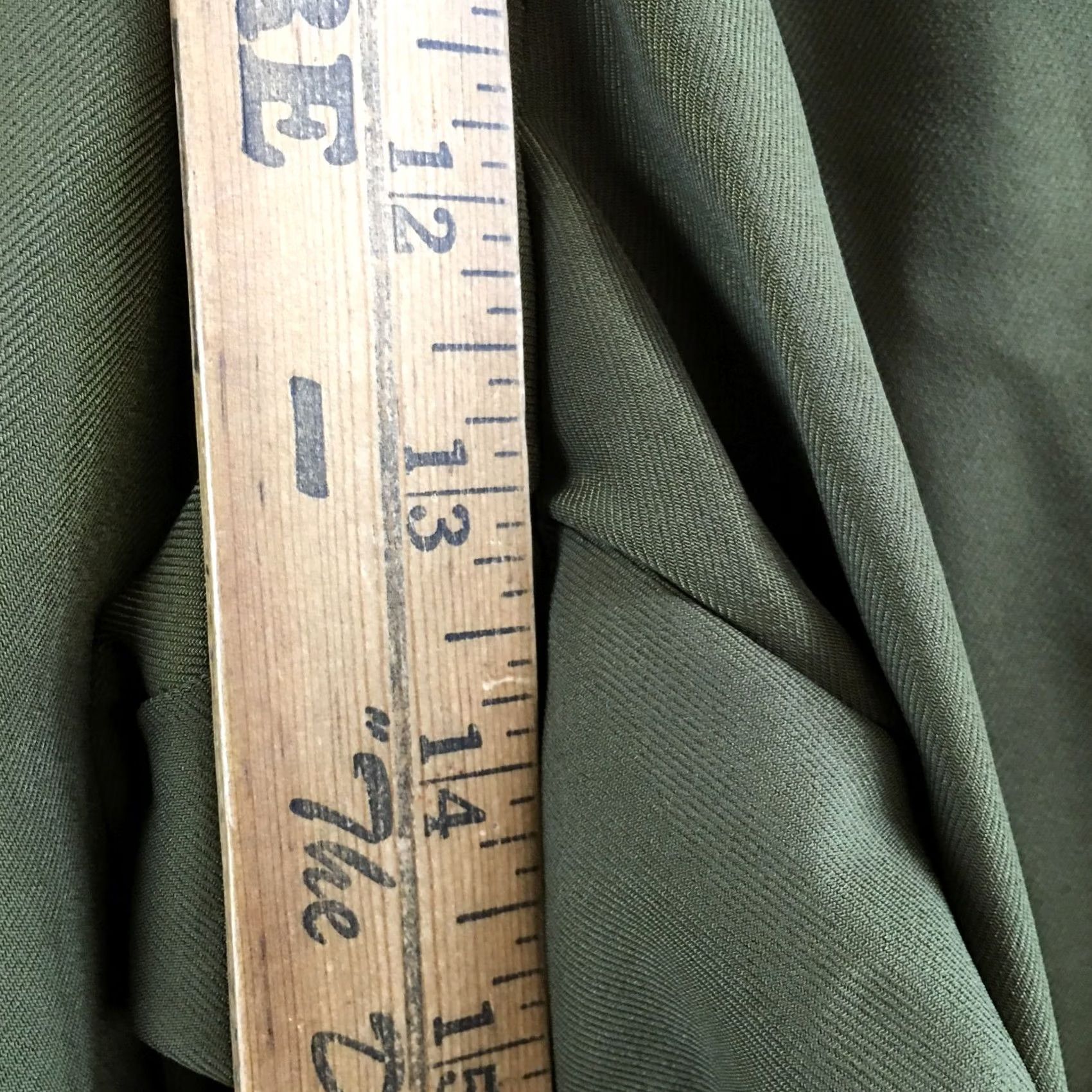 Worthington Worthington Pants Womens 24W Olive Green Straight Leg Ankle High Rise Zip Fly Size 42" / US 20 - 7 Thumbnail