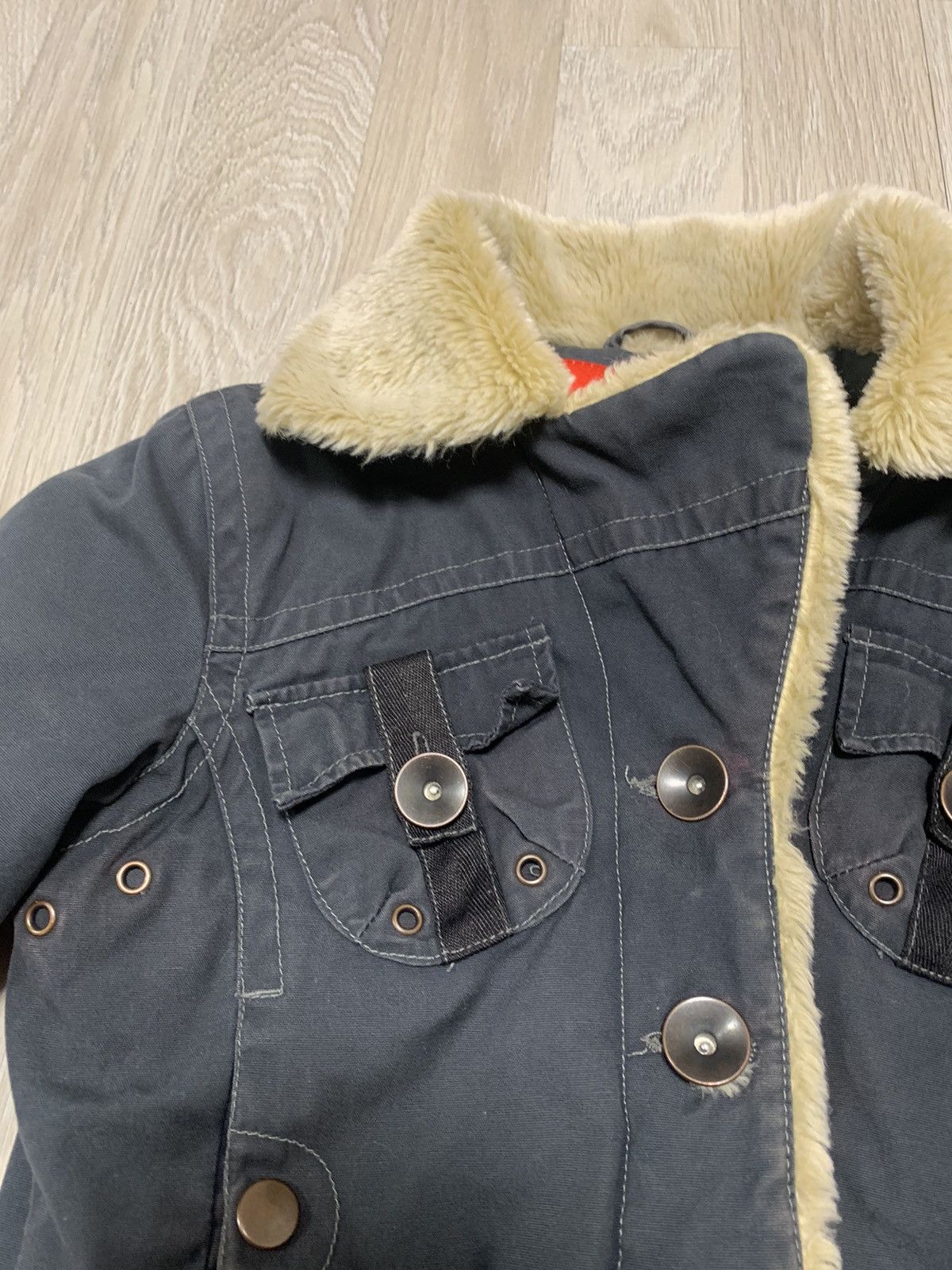 If Six Was Nine × Japanese Brand × Vintage Cropped vintage faux fur jacket, y2k, avantgarde style Size S / US 4 / IT 40 - 12 Thumbnail