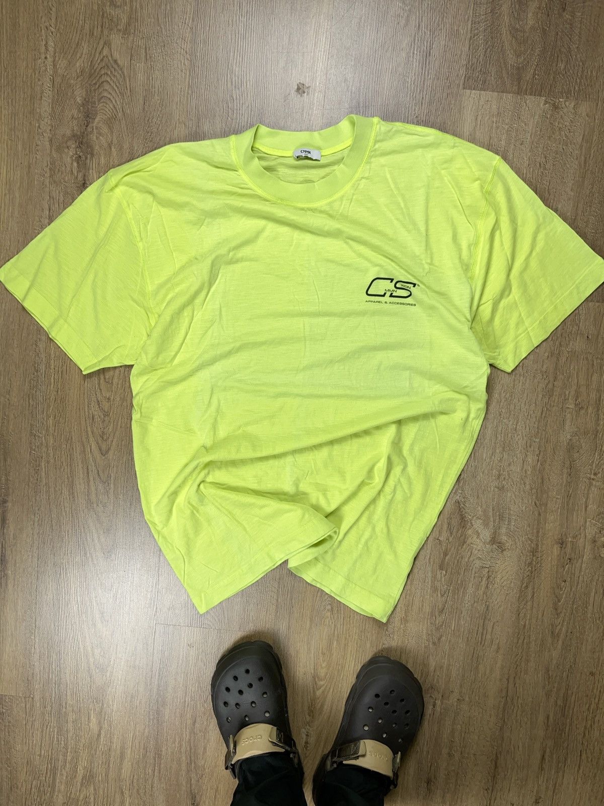 CMMN SWDN Cmmn Swdn neon green t-shirt streetwear hype quality grails Size US L / EU 52-54 / 3 - 2 Thumbnail