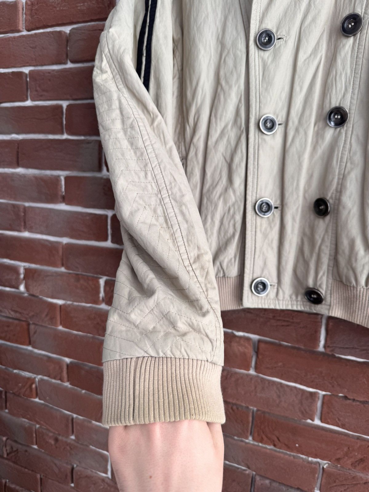 Moschino Vintage Love Moschino Hype Jacket Art Designer Rare Beige 52 Size US L / EU 52-54 / 3 - 13 Thumbnail