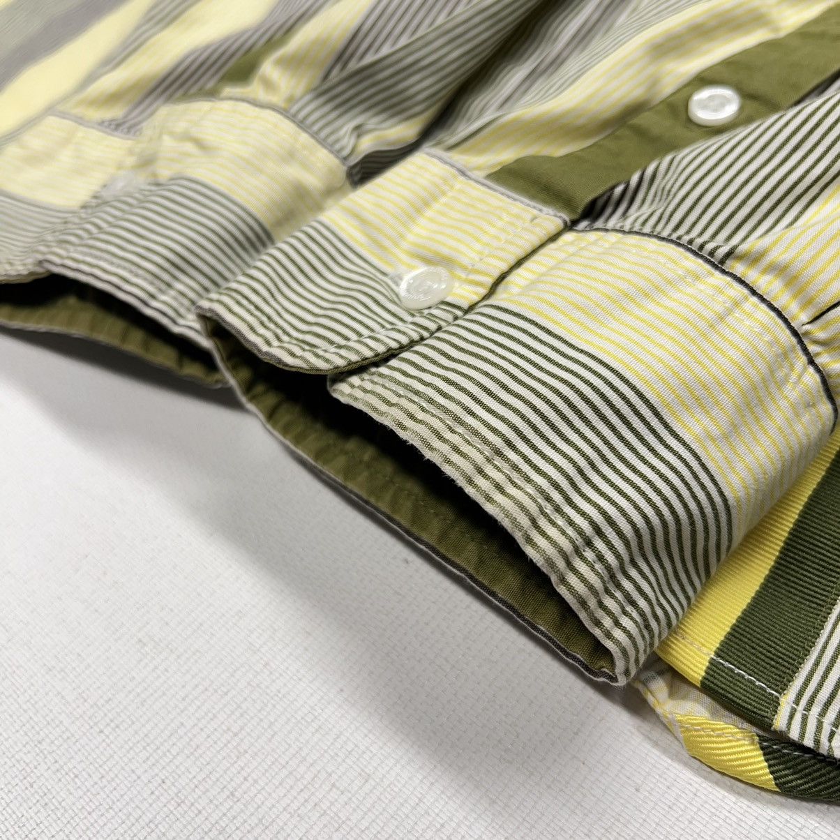 Akademiks Akademiks Button Shirt Striped Yellow Collared Pocket Y2K Size US XL / EU 56 / 4 - 16 Thumbnail