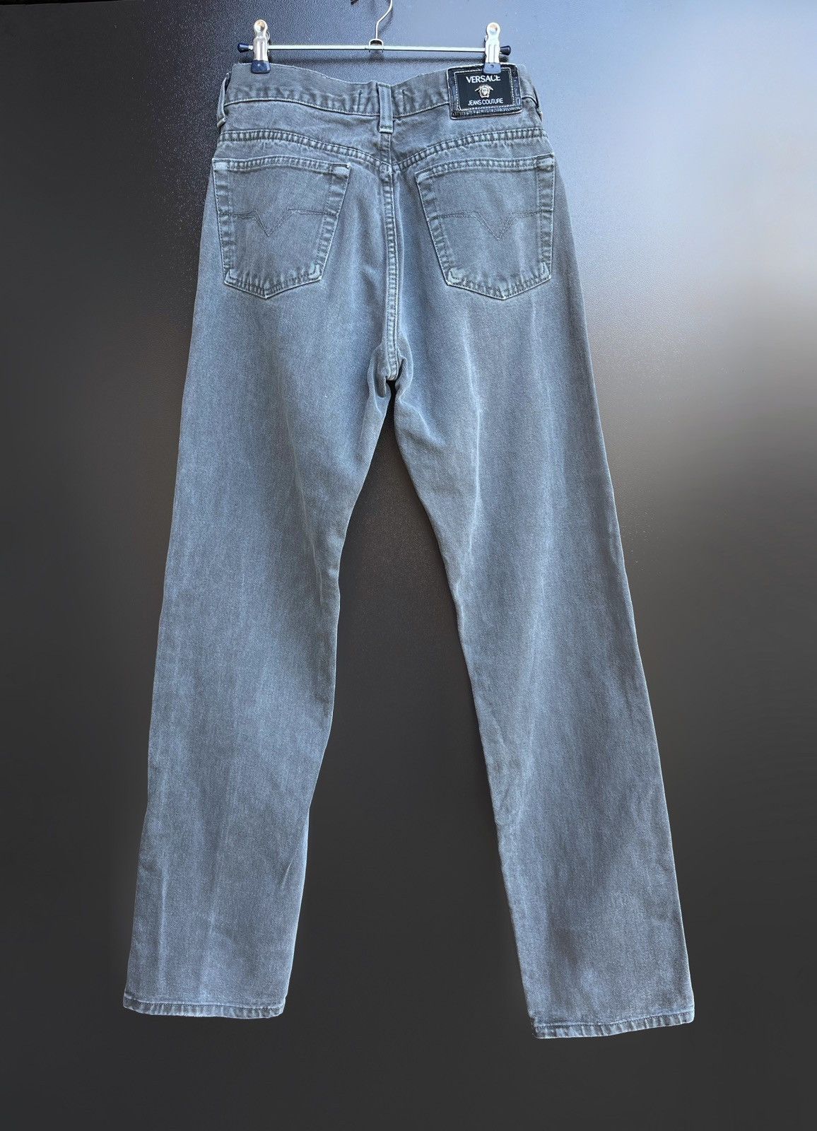 Versace Jeans Couture Vintage Versace Jeans Couture Gray Denim Jeans – IT 46 / W32 Size US 31 - 1 Thumbnail