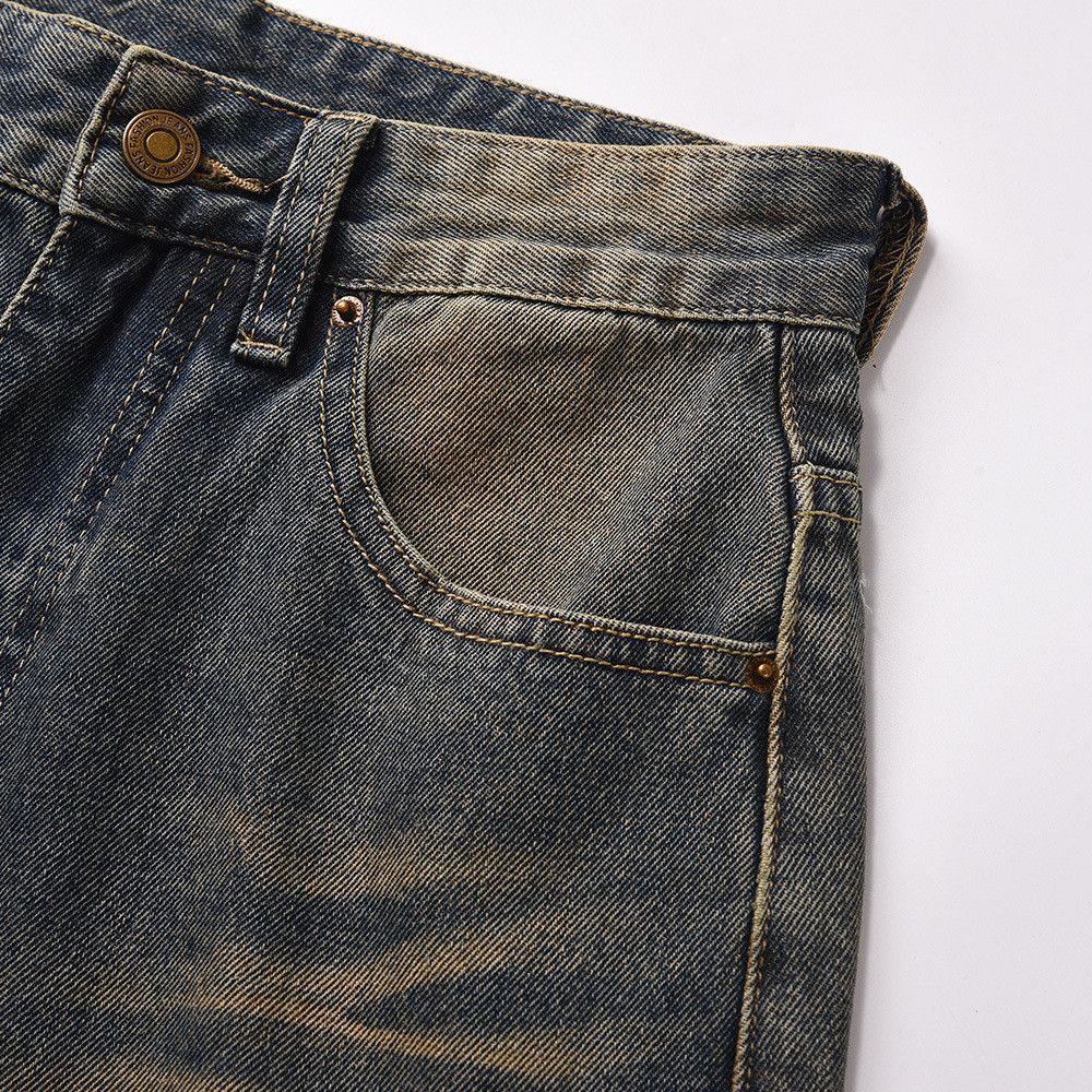 Vintage Men's oversized loose straight leg washed jeans Size US 32 / EU 48 - 3 Thumbnail
