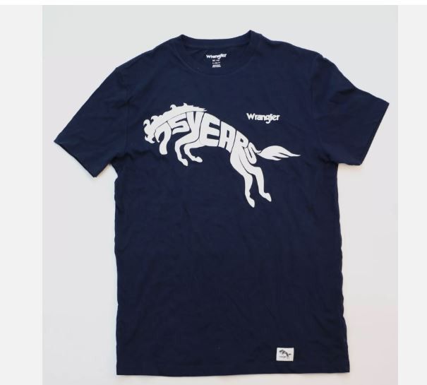 Wrangler Wrangler 75 Years Cotton Regular T-Shirt Men's Size S New Size US S / EU 44-46 / 1 - 1 Thumbnail
