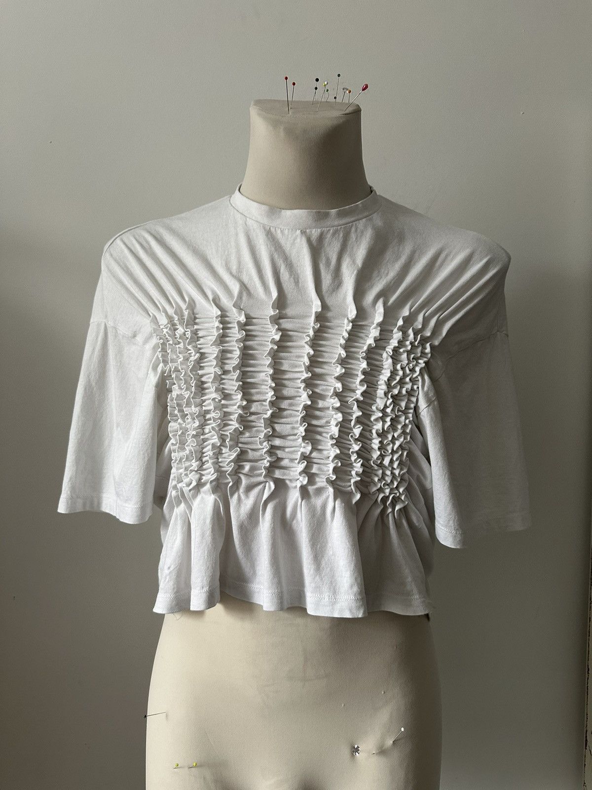 Other Ballet core tee y2k 🎀 ruffled smocked ruched t-shirt pleated Size S / US 4 / IT 40 - 1 Thumbnail