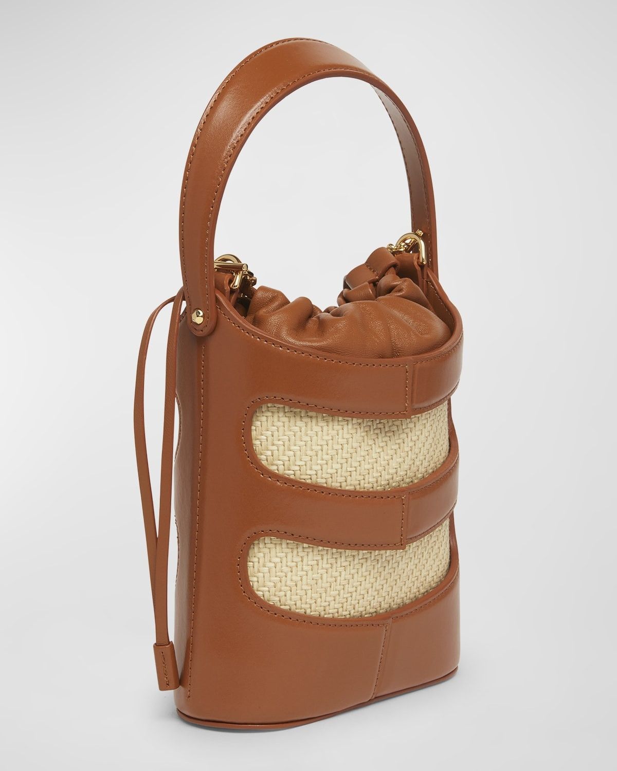 Alexander McQueen o1w1db10925 Size: OS/The Rise Mini Bucket in Brown/Beige Size ONE SIZE - 2 Thumbnail