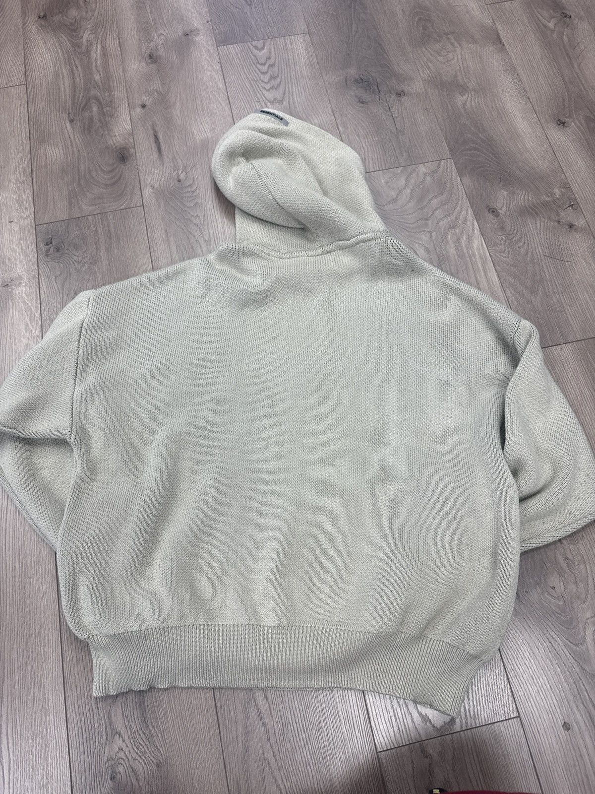 Essentials Fear of god essentials olive knitted hooded sweatshirt xl Size US XL / EU 56 / 4 - 4 Thumbnail