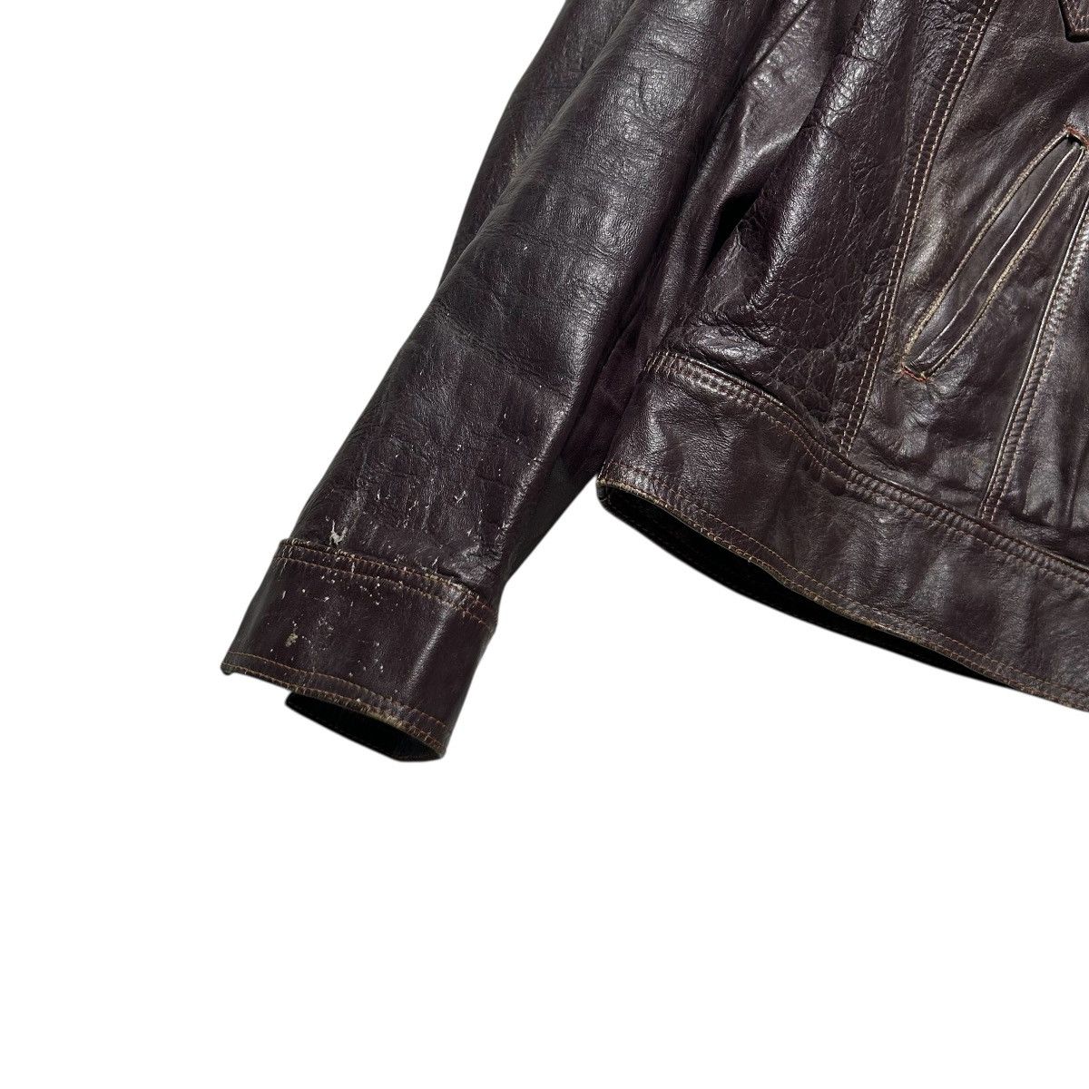 Vintage Vintage Leather Bomber Jacket Size US M / EU 48-50 / 2 - 4 Thumbnail