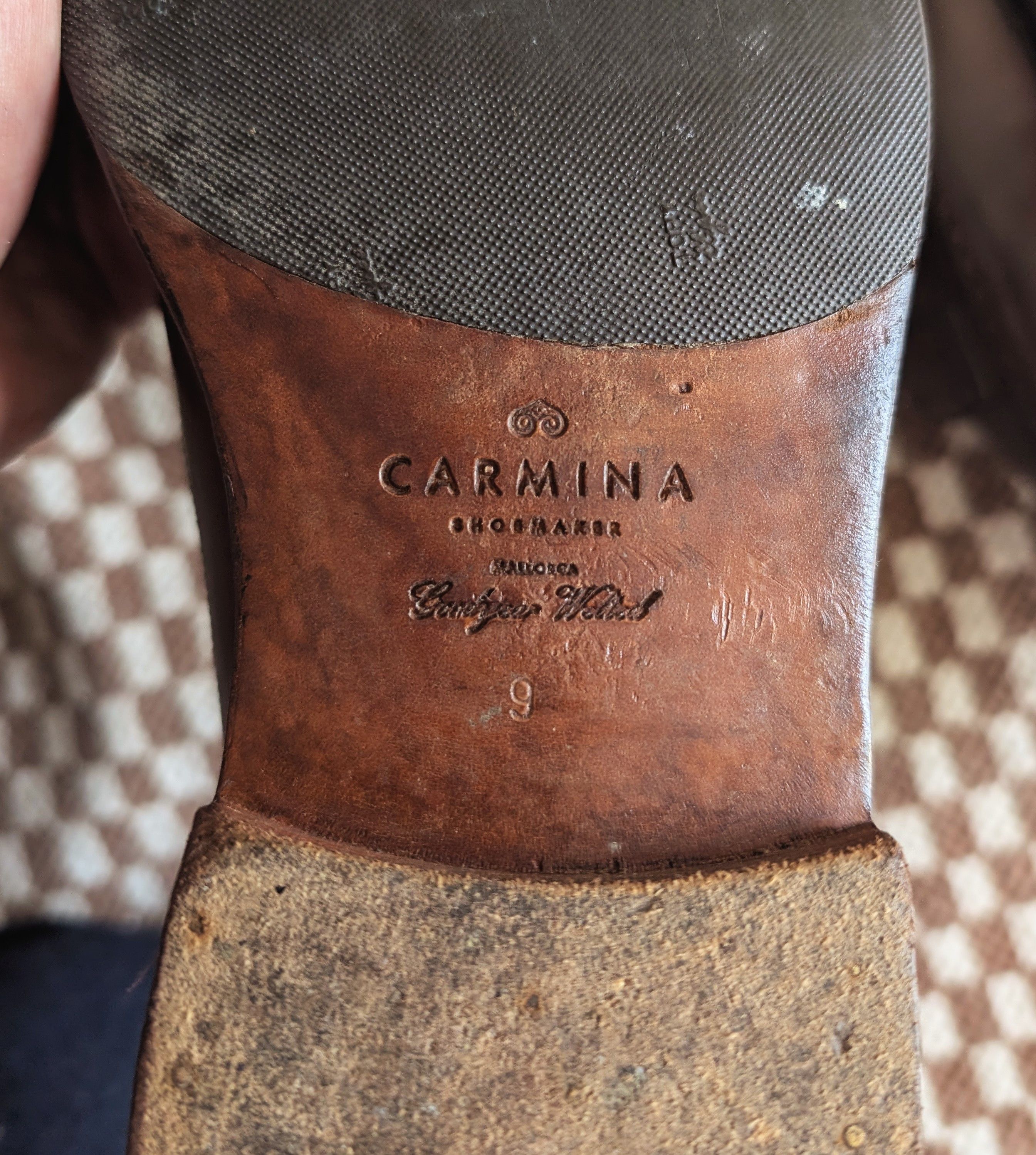 Carmina Carmina brogues derby shell UK 9 burgundy Size US 10 / EU 43 - 6 Thumbnail