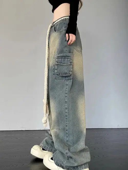 Japanese Brand × Jean Baggy Jeans Streetwear Vintage Size 32" / US 10 / IT 46 - 4 Thumbnail