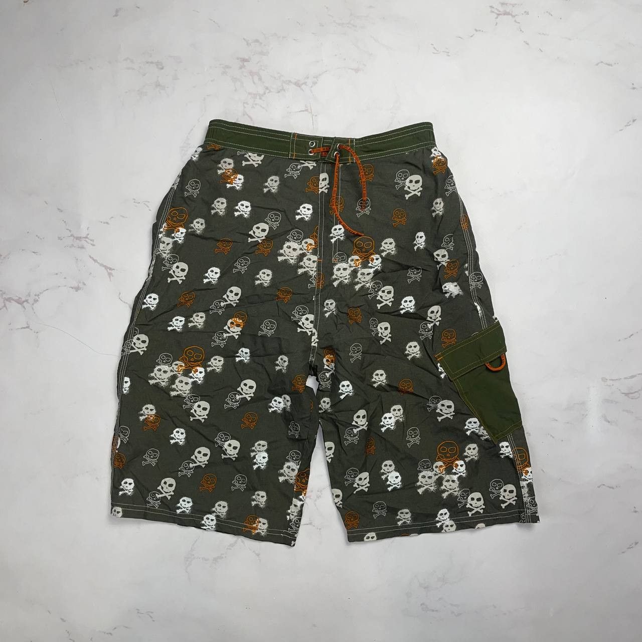Vintage vintage x streatwear y2k Skeleton skulls vintage shorts sz s Size US 30 / EU 46 - 1 Thumbnail